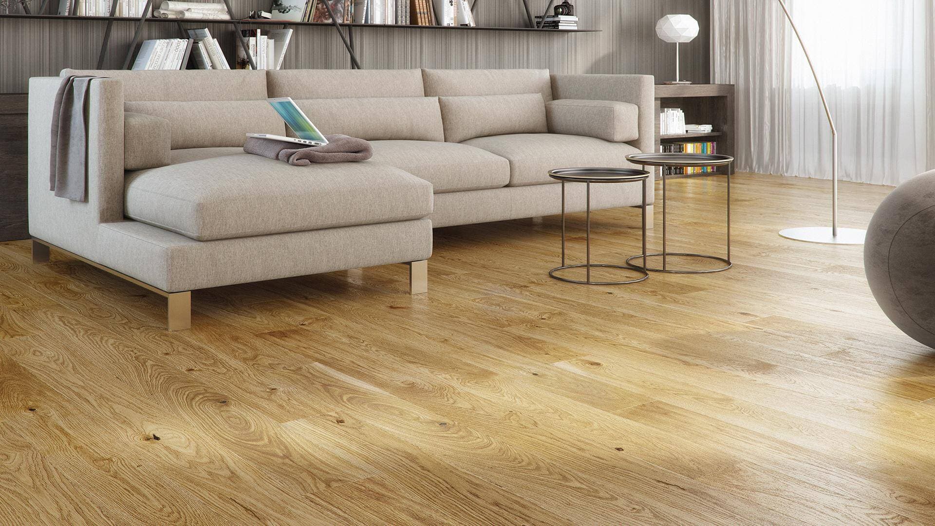 Podłoga drewniana Barlinek LIFE LINE dąb bright picollo 1WG000888 gr.14mm, 4V (1opk.=2,00m2) 130x2200, deska 1-lamelowa, olej naturalny 2