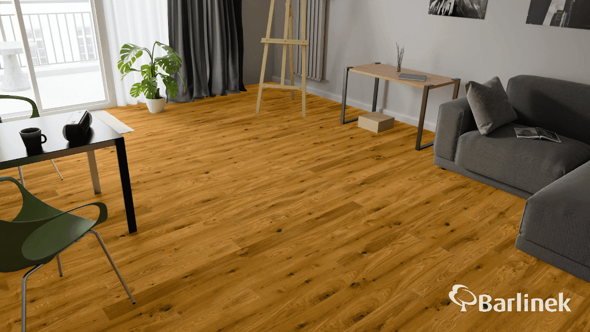 Podłoga drewniana Barlinek LIFE LINE dąb jaspis piccolo 1WG000269 gr.14mm, 4V (1opk.-2,00m2) 130x2200, deska 1-lamelowa, lakier matowy 4