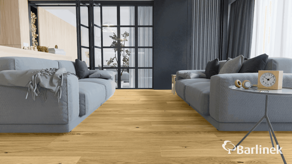 Podłoga drewniana Barlinek PURE LINE dąb askania grande 1WG000675 gr.14mm (1opk.=2,77m2) 180x2200, deska 1-lamelowa, lakier professional 5