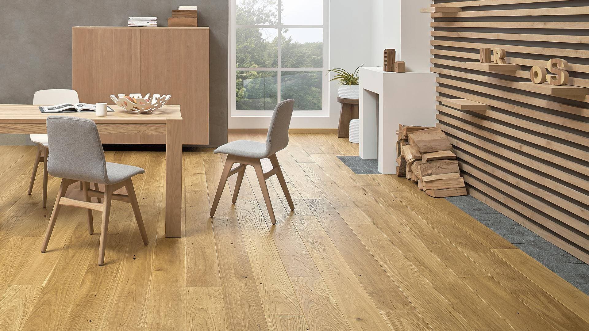 Podłoga drewniana Barlinek PURE LINE dąb caramel grande 1WG000284 gr.14mm, 4V (1opk.-2,77m2) 180x2200, deska 1-lamelowa, lakier matowy 2