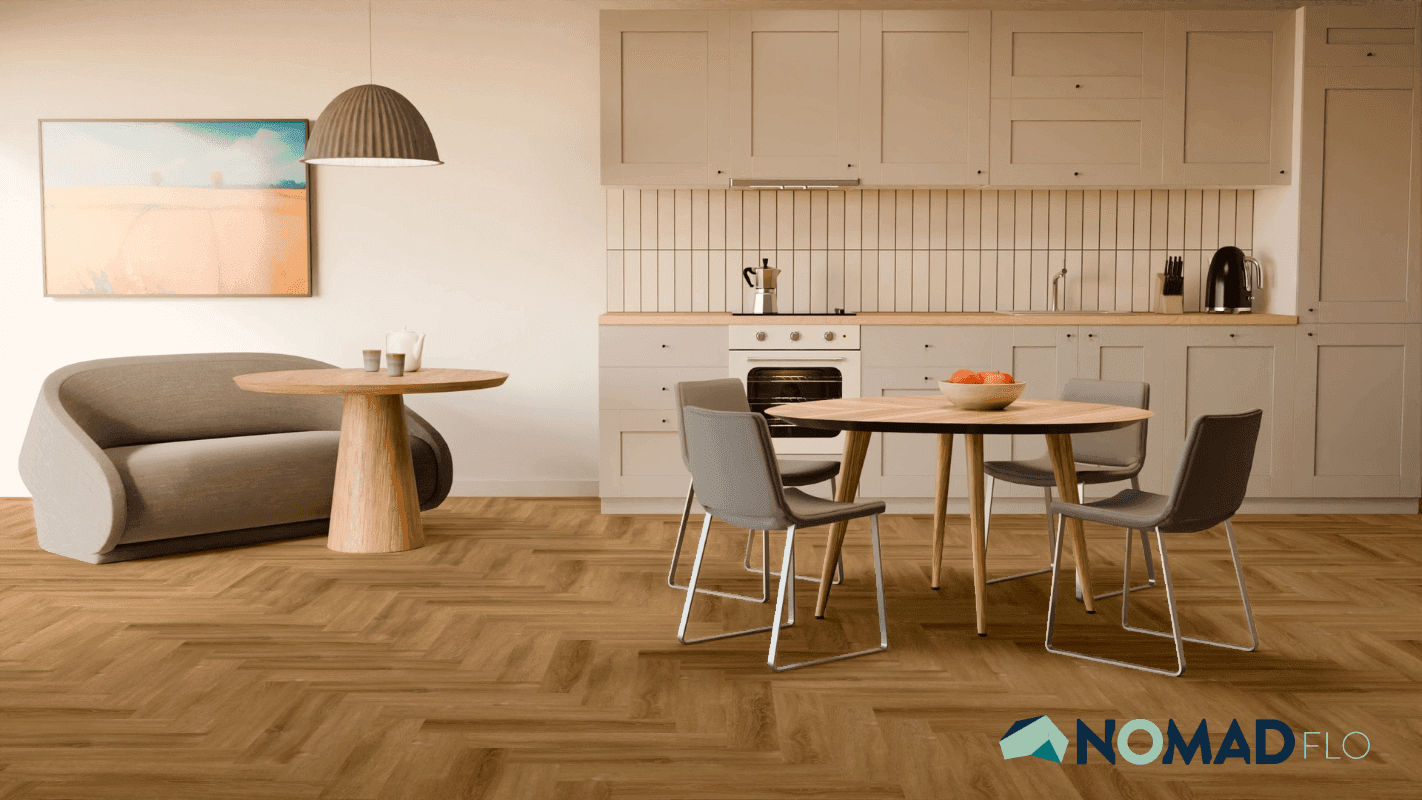 Panele winylowe Nomad Flo PREMIUM HERRINGBONE Revenga NF10933A klasa 33, gr.6mm, 4V, (1op.=1,588m2) 6