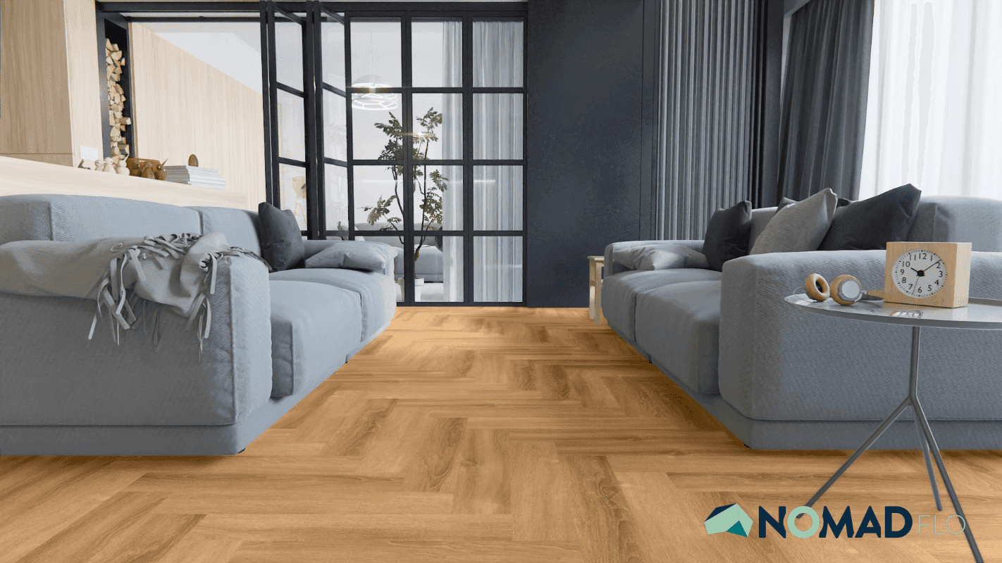 Panele winylowe Nomad Flo PREMIUM HERRINGBONE Revenga NF10933A klasa 33, gr.6mm, 4V, (1op.=1,588m2) 9