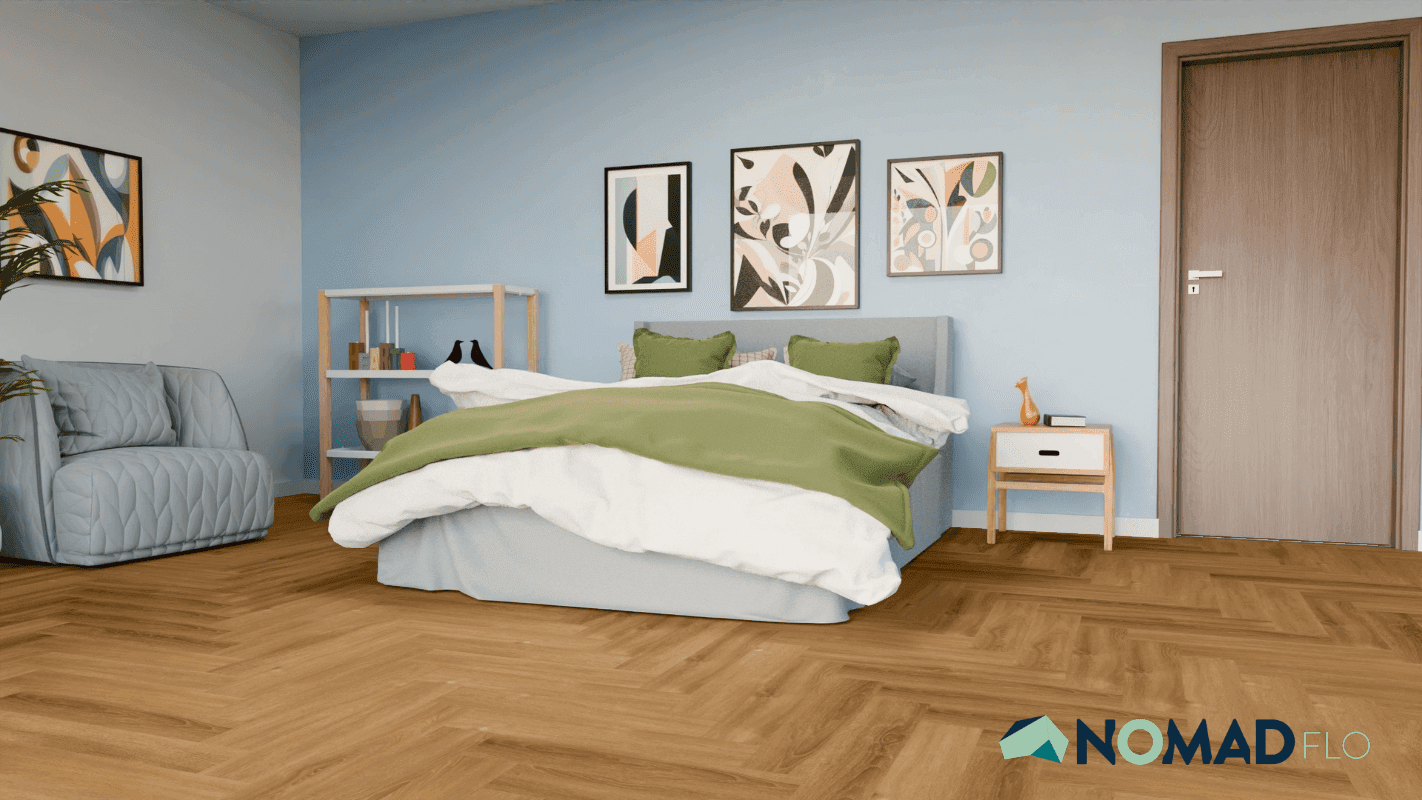 Panele winylowe Nomad Flo PREMIUM HERRINGBONE Revenga NF10933A klasa 33, gr.6mm, 4V, (1op.=1,588m2) 11