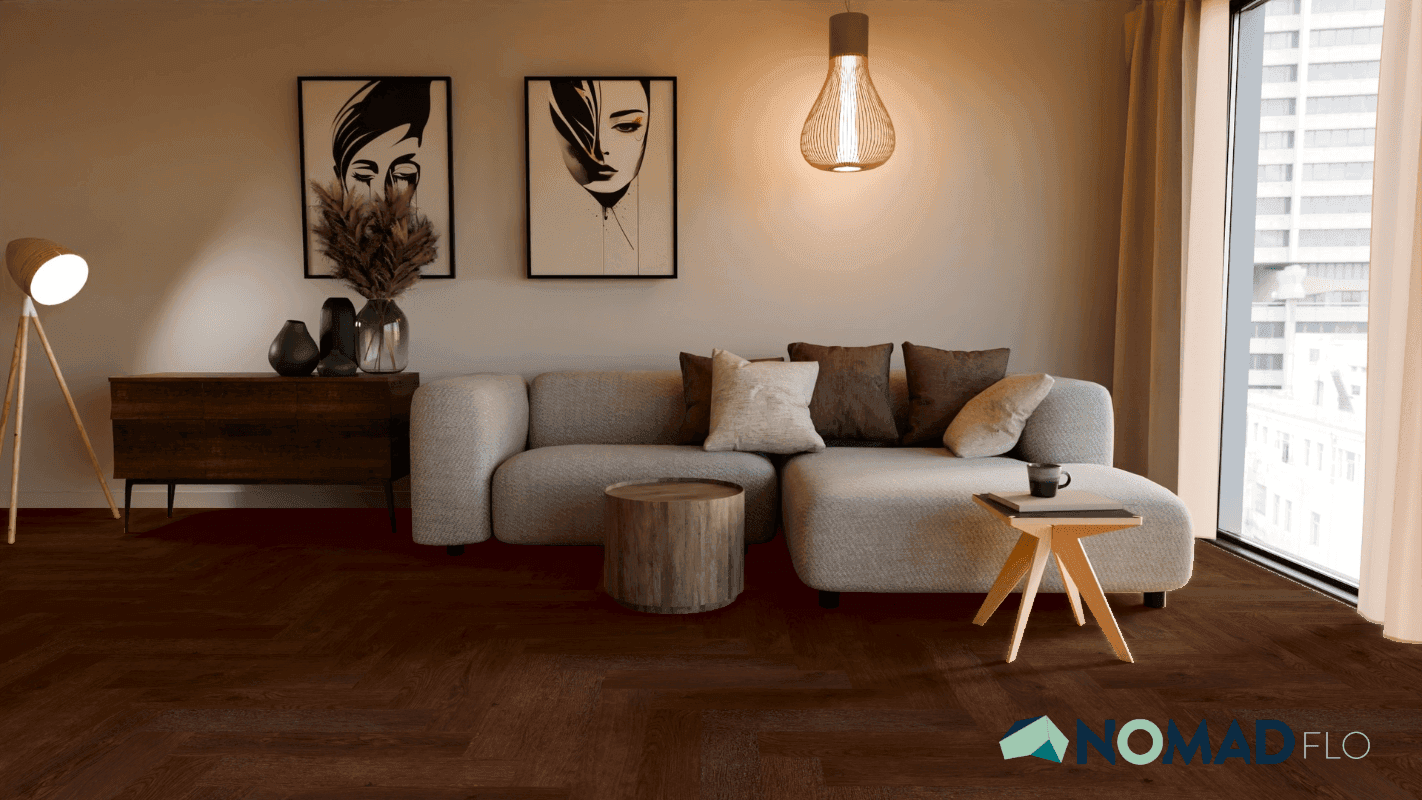Panele winylowe Nomad Flo PREMIUM HERRINGBONE Vitoria NF10921A klasa 33, gr.6m, 4V, (1op.=1,588m2) 6