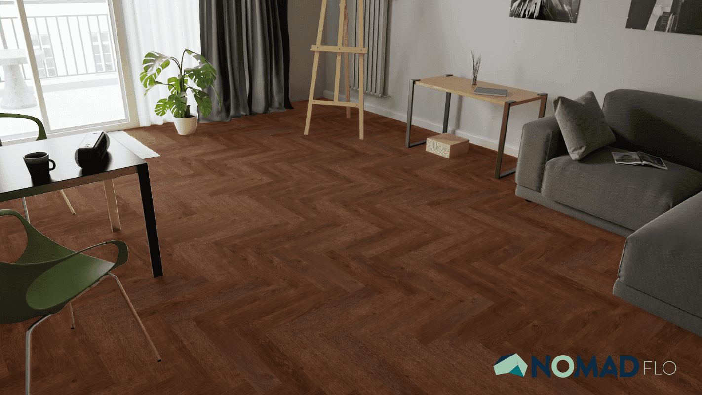 Panele winylowe Nomad Flo PREMIUM HERRINGBONE Vitoria NF10921A klasa 33, gr.6m, 4V, (1op.=1,588m2) 9