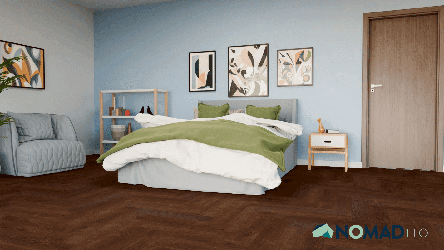 Panele winylowe Nomad Flo PREMIUM HERRINGBONE Vitoria NF10921A klasa 33, gr.6m, 4V, (1op.=1,588m2) 12
