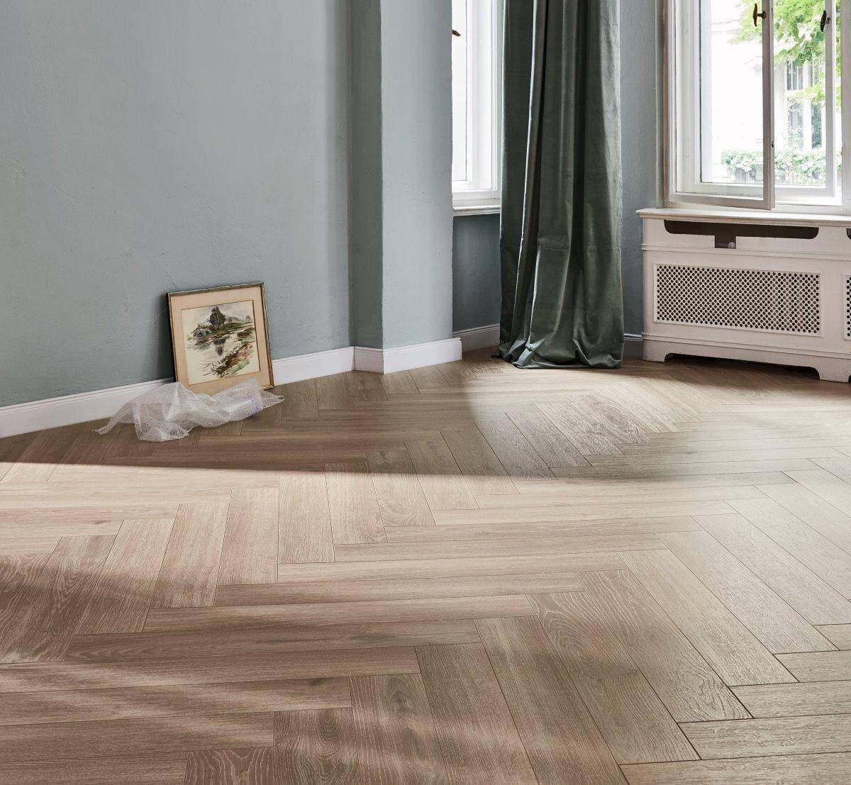 Panele podłogowe PARADOR TRENDTIME 3 oak skyline pearl grey 1747861 gr.8mm, AC4, 4V (1op=13szt.=1,595m2) jodełka 5