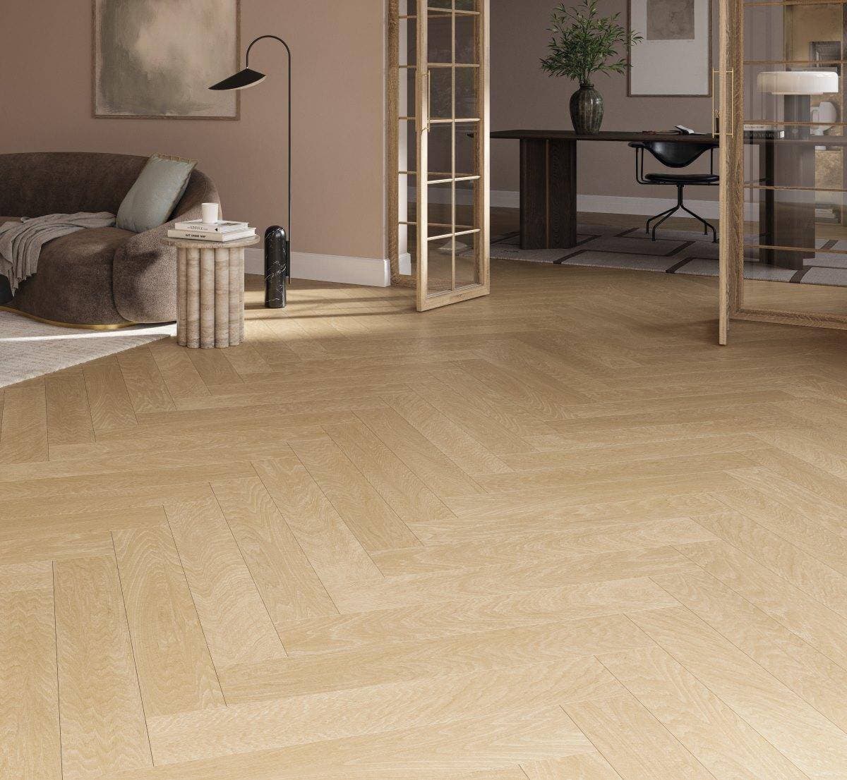 Panele podłogowe PARADOR TRENDTIME 3 oak studioline natural 1747866 gr.8mm, AC4, 4V (1op=13szt.=1,595m2) jodełka 4