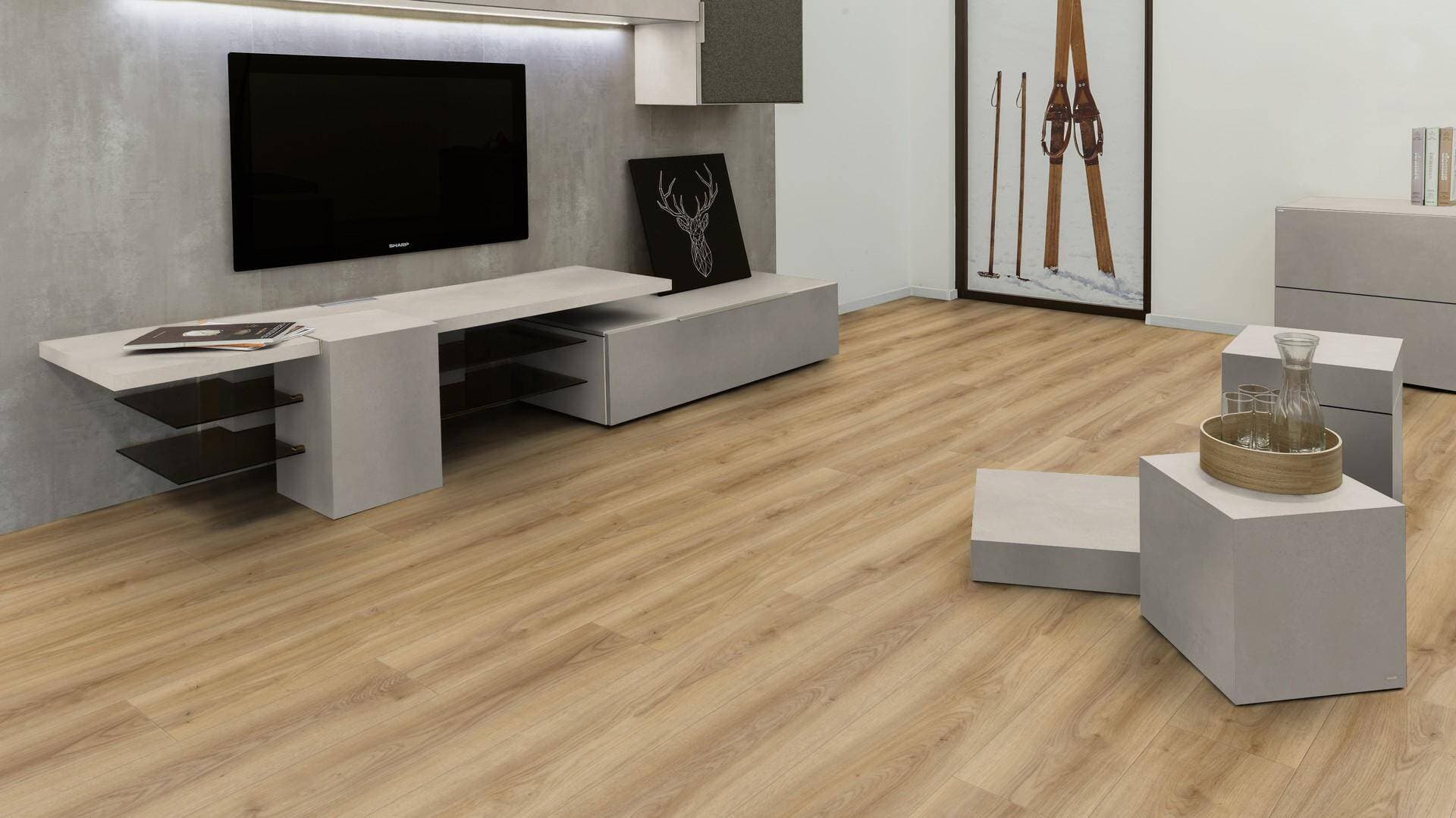 Panele podłogowe Kaindl NATURAL STANDARD PLANK AQUA PRO dąb cordoba elegante K2239, AC5, gr.8mm, 4V(1opk=9szt.=2,402m2) 4