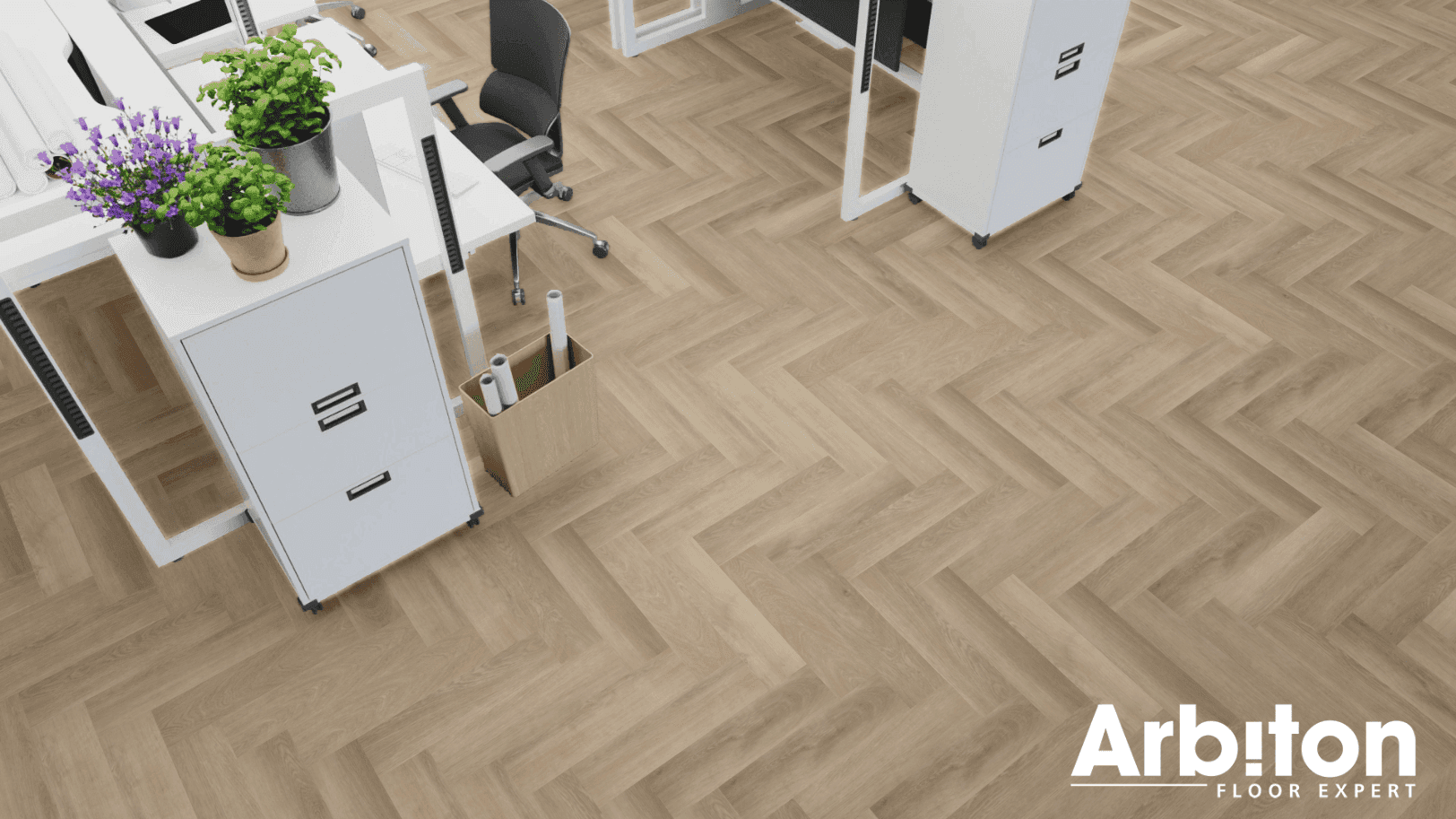 Panele winylowe ARBITON AMARON HERRINGBONE dąb Dearwood CA 187 klasa 33, gr.5mm, 4V (1op.=16szt.=1,402m2) jodełka 5