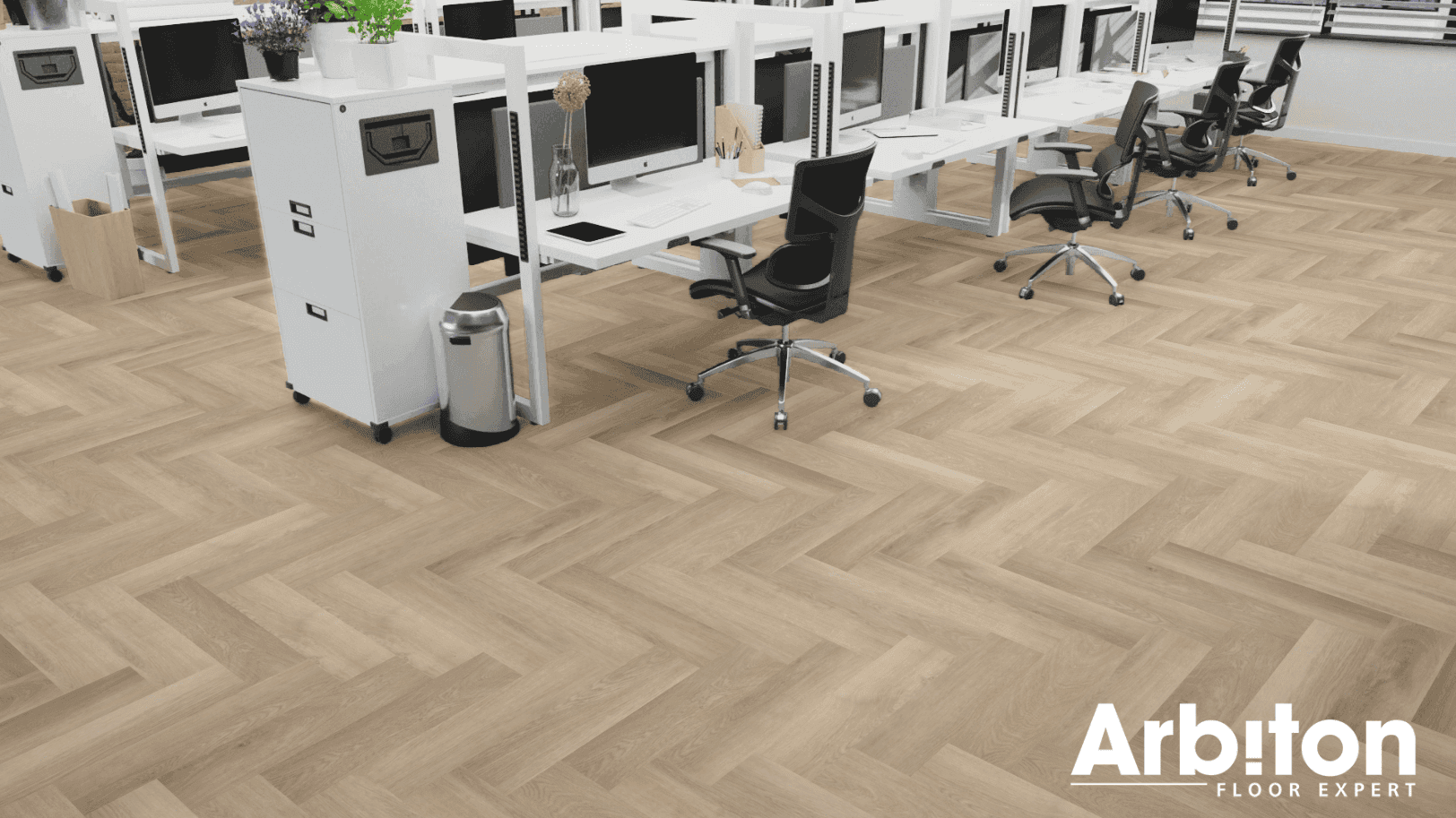 Panele winylowe ARBITON AMARON HERRINGBONE dąb Dearwood CA 187 klasa 33, gr.5mm, 4V (1op.=16szt.=1,402m2) jodełka 7
