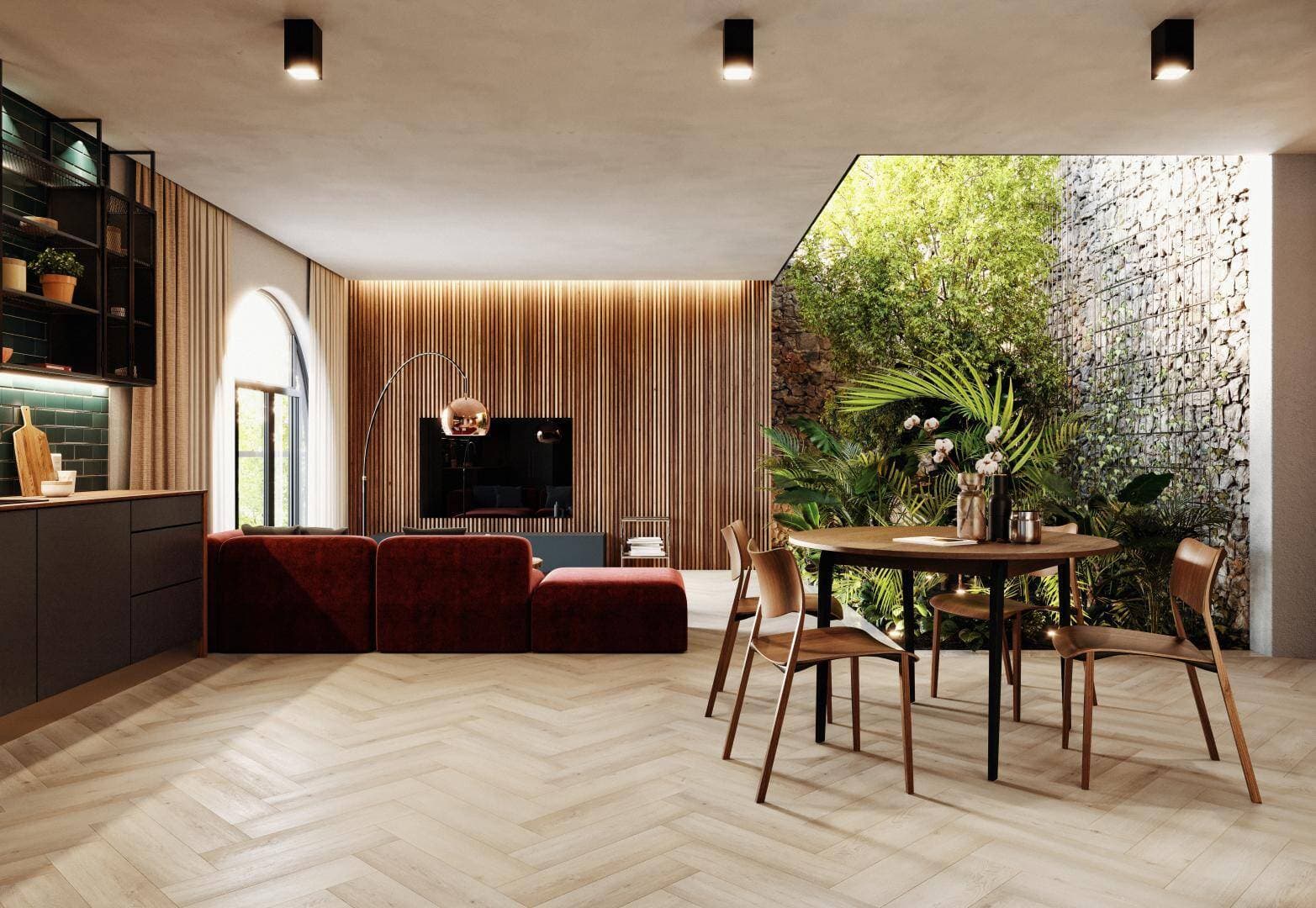 Panele winylowe ARBITON AMARON HERRINGBONE dąb Preston CA 167 klasa 33, gr.5mm, 4V (1op.=16szt.=1,402m2) jodełka 4