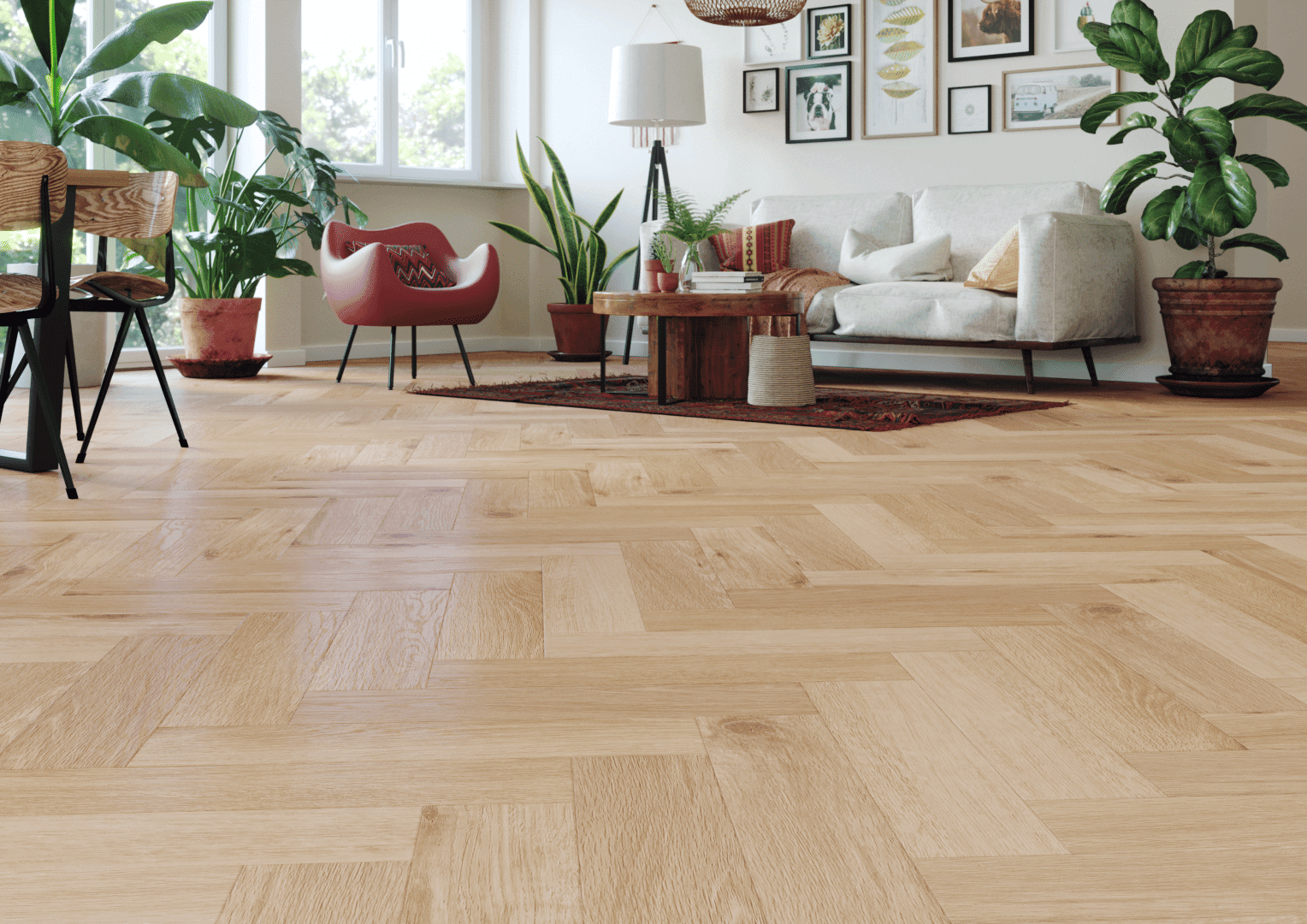 Panele winylowe ARBITON AMARON HERRINGBONE dąb Wembley CA 159 klasa 33, gr.5mm, 4V (1op.=16szt.=1,402m2) jodełka 2
