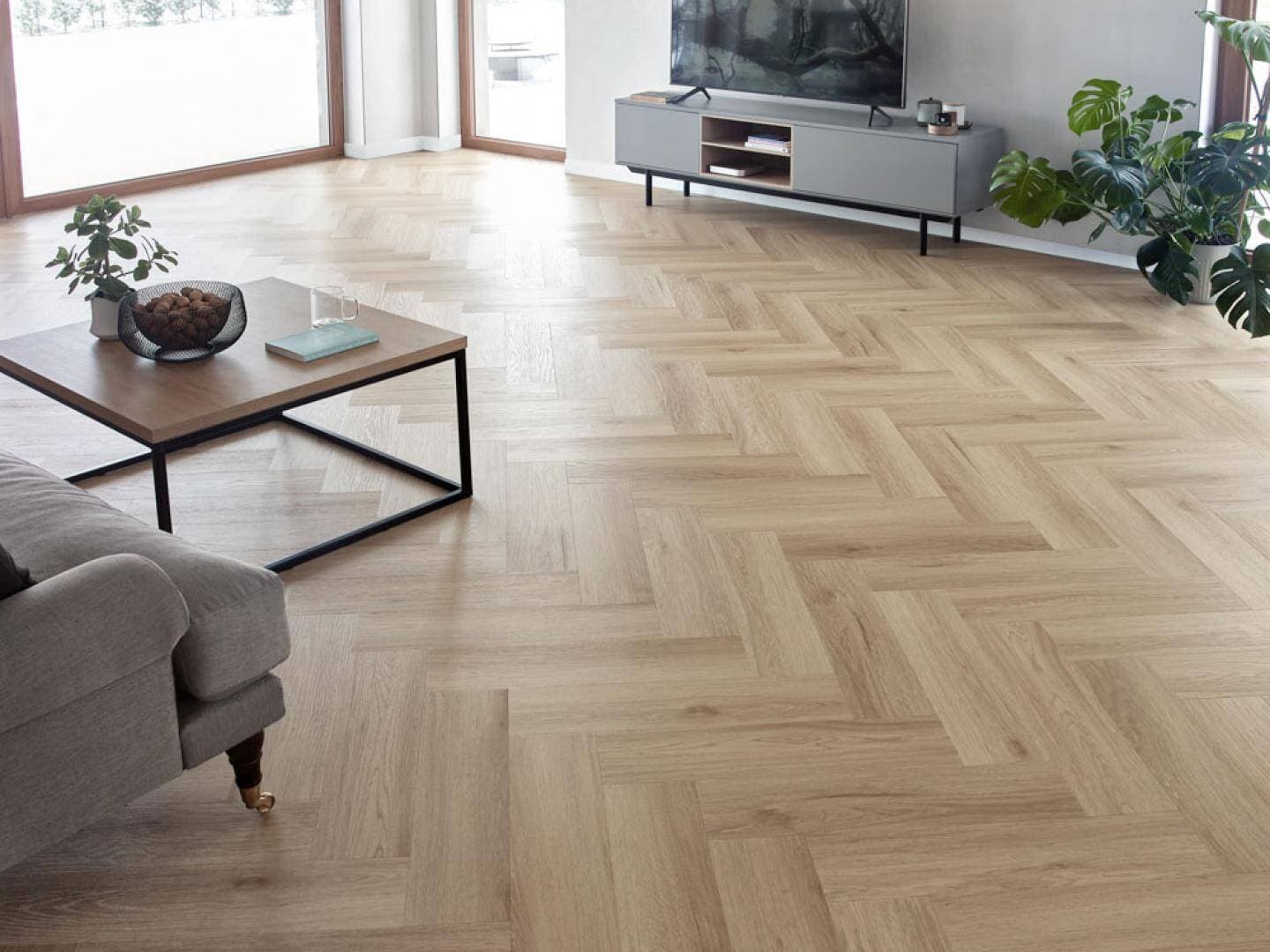 Panele winylowe ARBITON AMARON HERRINGBONE dąb Wembley CA 159 klasa 33, gr.5mm, 4V (1op.=16szt.=1,402m2) jodełka 5