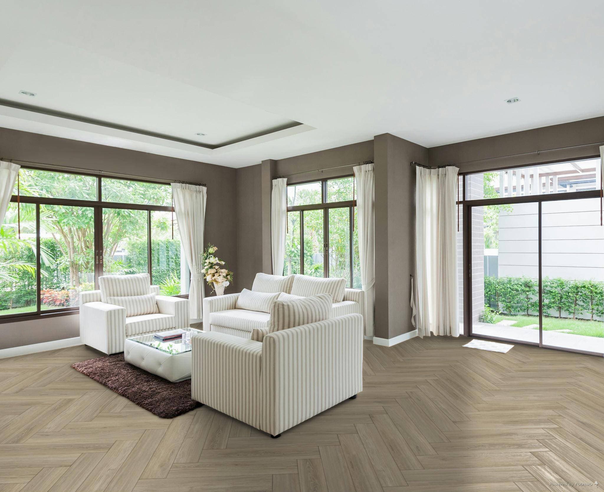 Panele winylowe THE FLOOR HERRINGBONE Tuscon Oak P6001HB, klasa 34, gr.6mm, 4V (1opk.=16szt.=1,752m2) 8