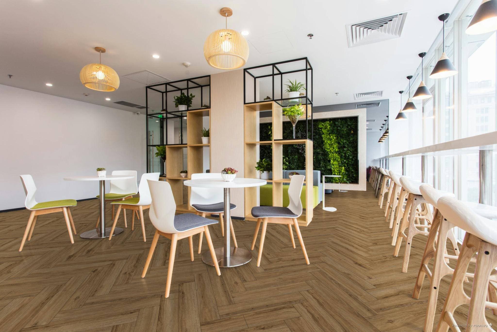 Panele winylowe THE FLOOR HERRINGBONE Jackson Oak P1006HB, klasa 34, gr.6mm, 4V (1opk.=16szt.=1,752m2) 4