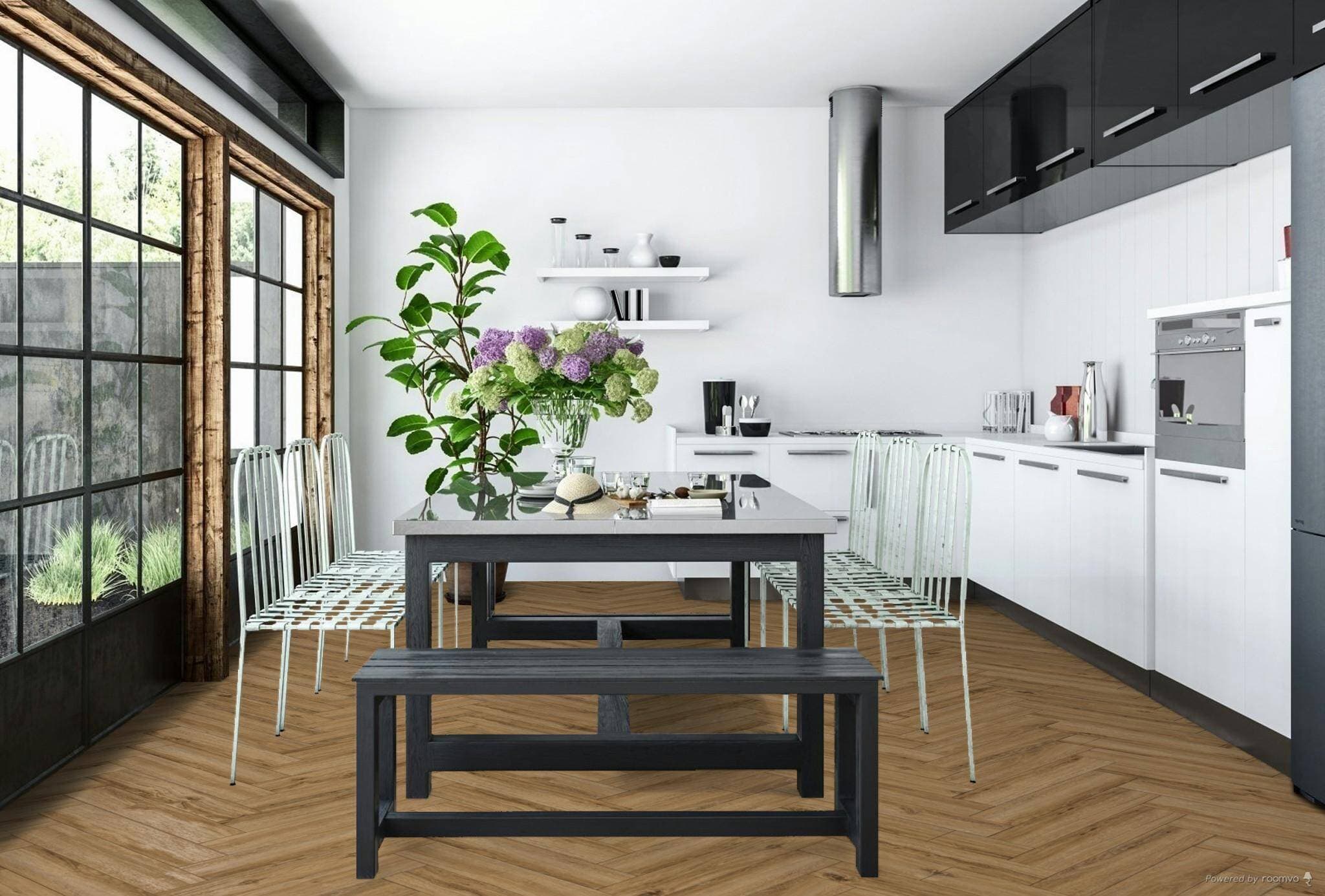 Panele winylowe THE FLOOR HERRINGBONE Jackson Oak P1006HB, klasa 34, gr.6mm, 4V (1opk.=16szt.=1,752m2) 8