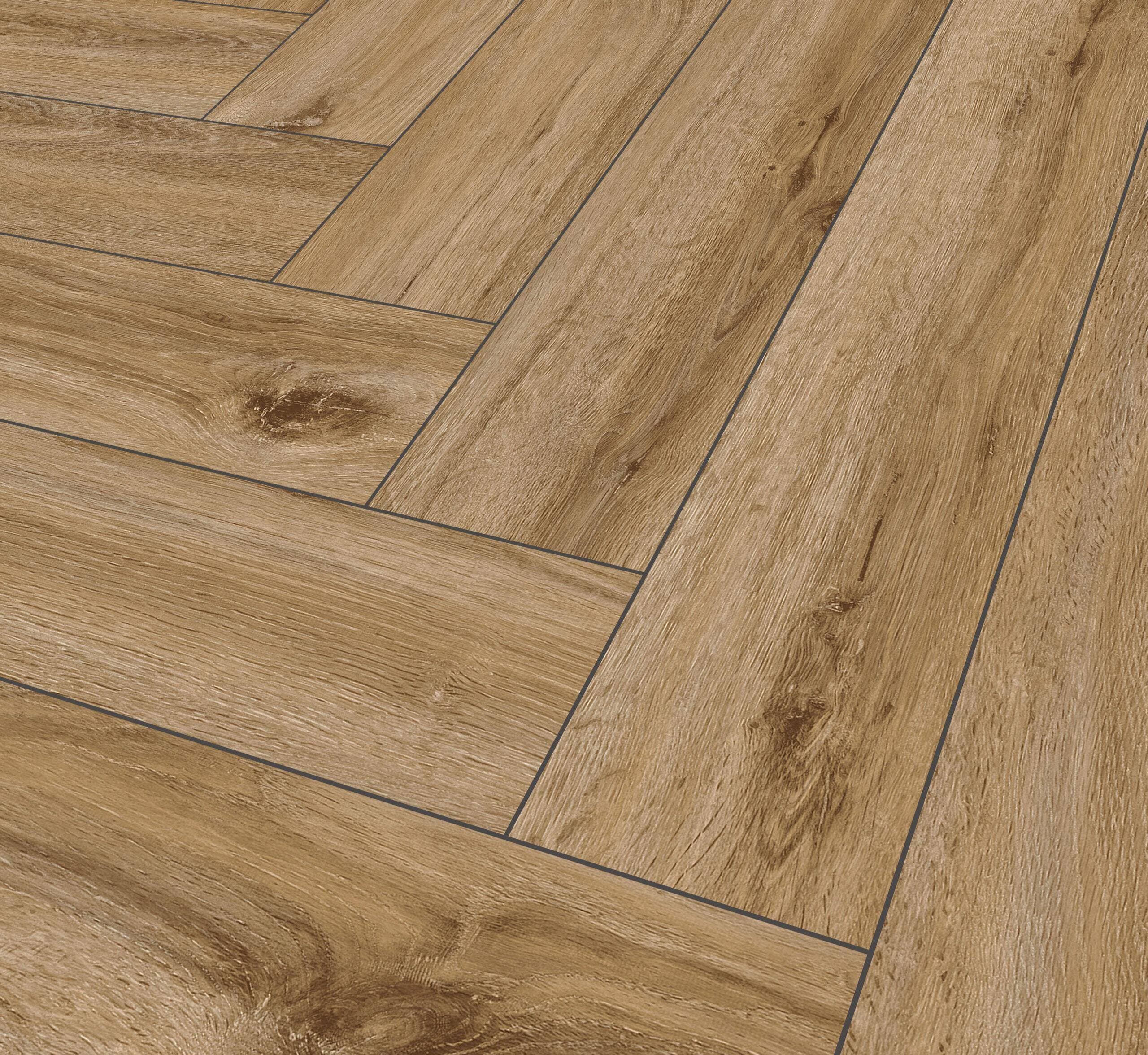 Panele winylowe THE FLOOR HERRINGBONE Riley Oak P1004HB, klasa 34, gr.6mm, 4V (1opk.=16szt.=1,752m2)
