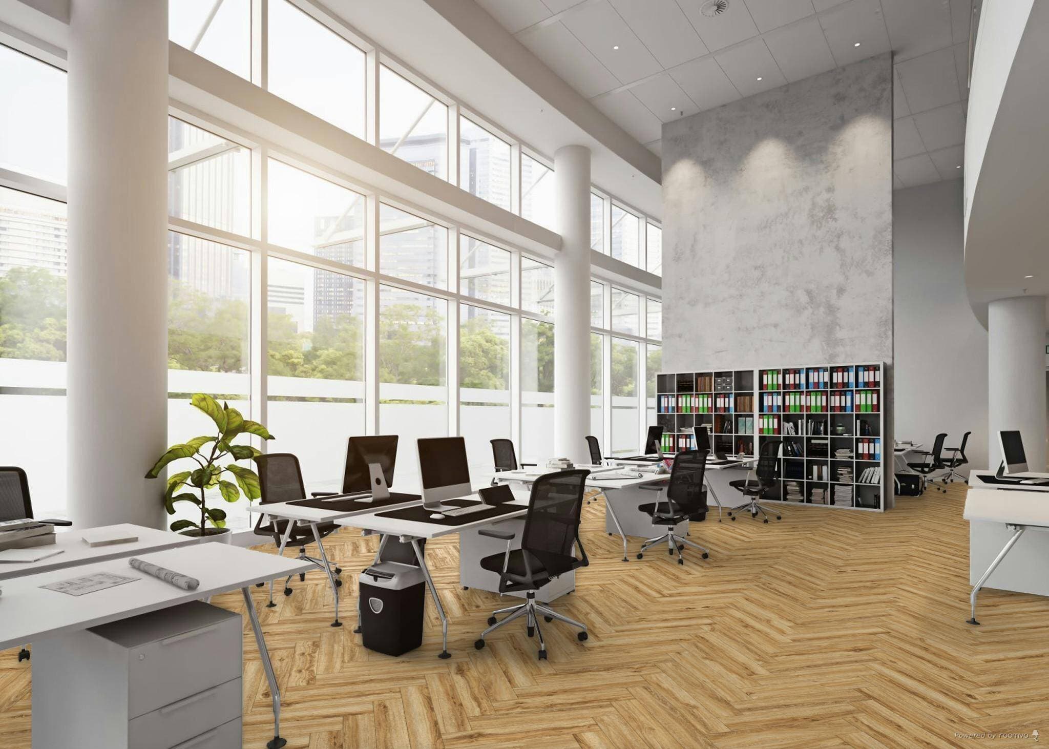 Panele winylowe THE FLOOR HERRINGBONE Riley Oak P1004HB, klasa 34, gr.6mm, 4V (1opk.=16szt.=1,752m2) 6