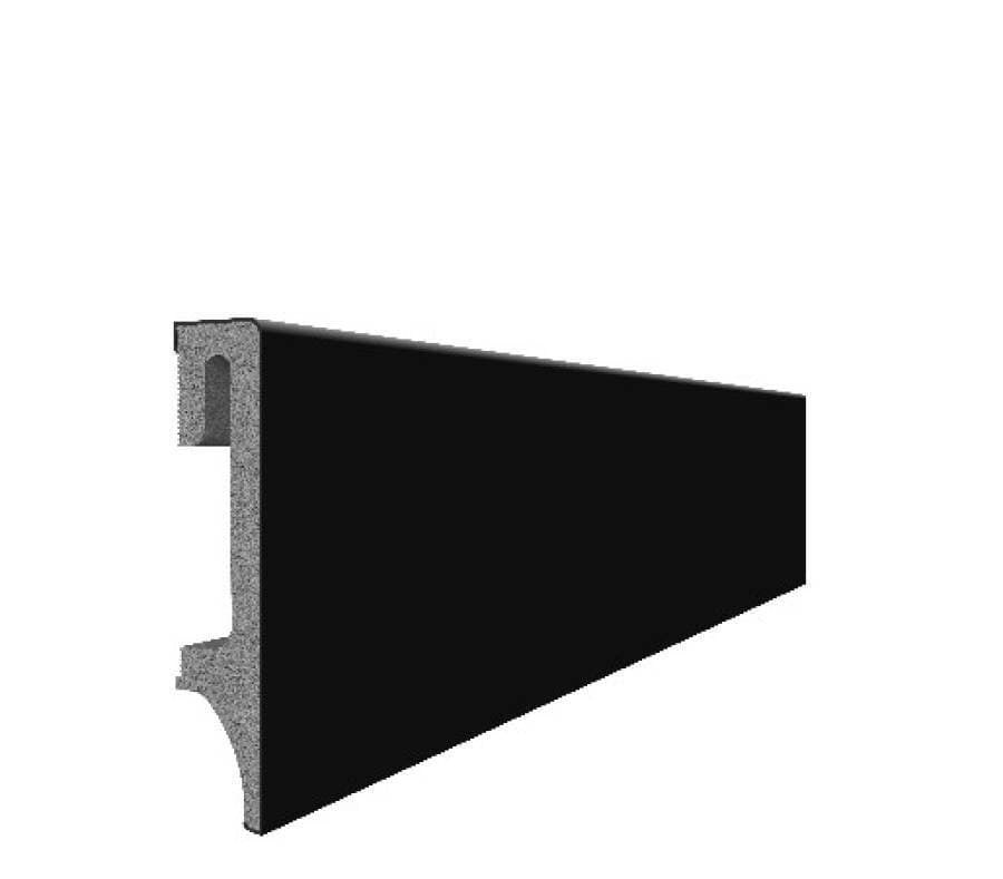 Listwa przypodłogowa VOX ESPUMO 206 czarna wysokość 8 cm, szerokość krycia 1,6 cm dł 2400cm