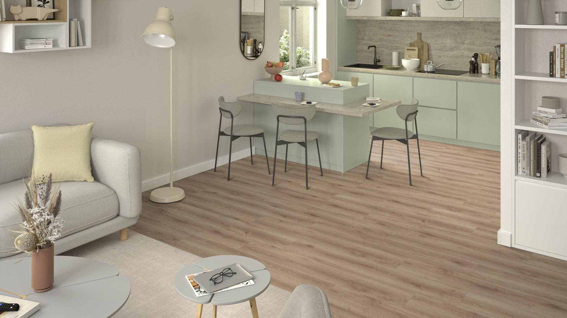Panele winylowe Tarkett STARFLOOR SOLID 55 contemporary oak natural 36024111 klasa 33, gr.5mm, 4V (1opk.=4szt.=1,43m2) 12