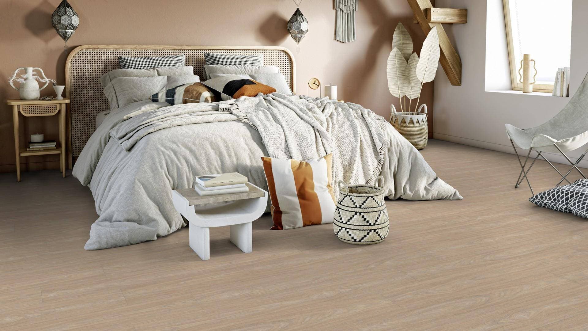Panele winylowe Tarkett STARFLOOR ULTIMATE 55 bleached oak natural 35992005 gr.6,5mm, 4V (1opk.=6szt.=1,281m2) 4