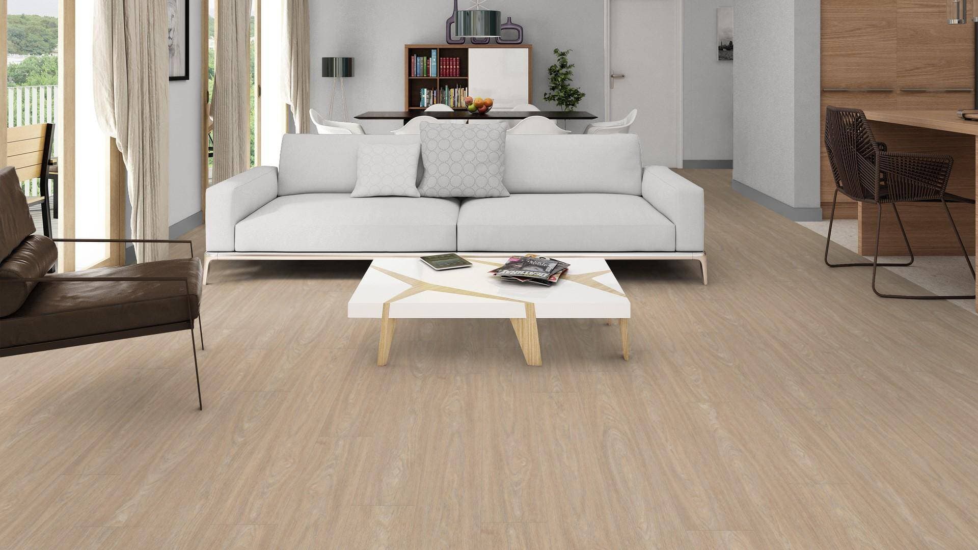 Panele winylowe Tarkett STARFLOOR ULTIMATE 55 bleached oak natural 35992005 gr.6,5mm, 4V (1opk.=6szt.=1,281m2) 9