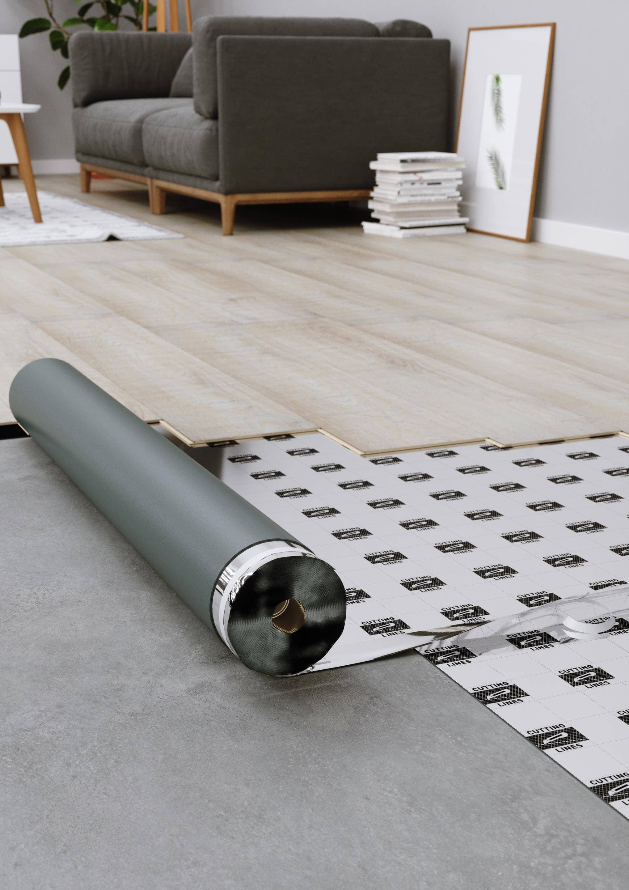 Podkład pod panele ARBITON Multiprotec Acoustic 3w1 gr.2mm (1rolka=8m2) 4