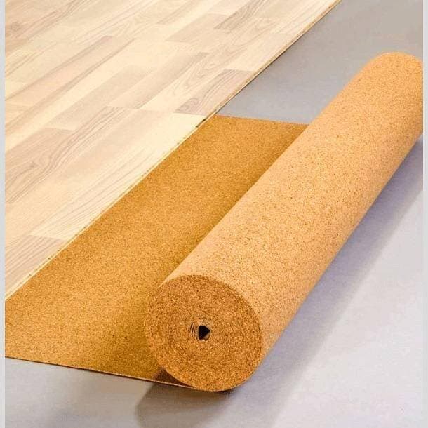 Podkład korkowy pod panele gr.2mm (1 rolka = 1m x 10m = 10m2) 4