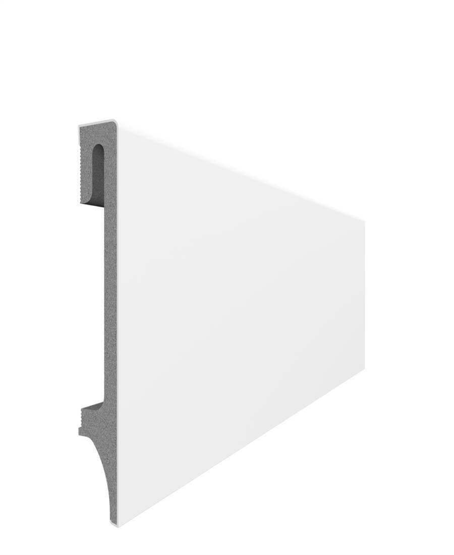 Listwa przypodłogowa VOX ESPUMO 501 biała wysokość 12 cm, szerokość krycia 1,6 cm dł 2400cm