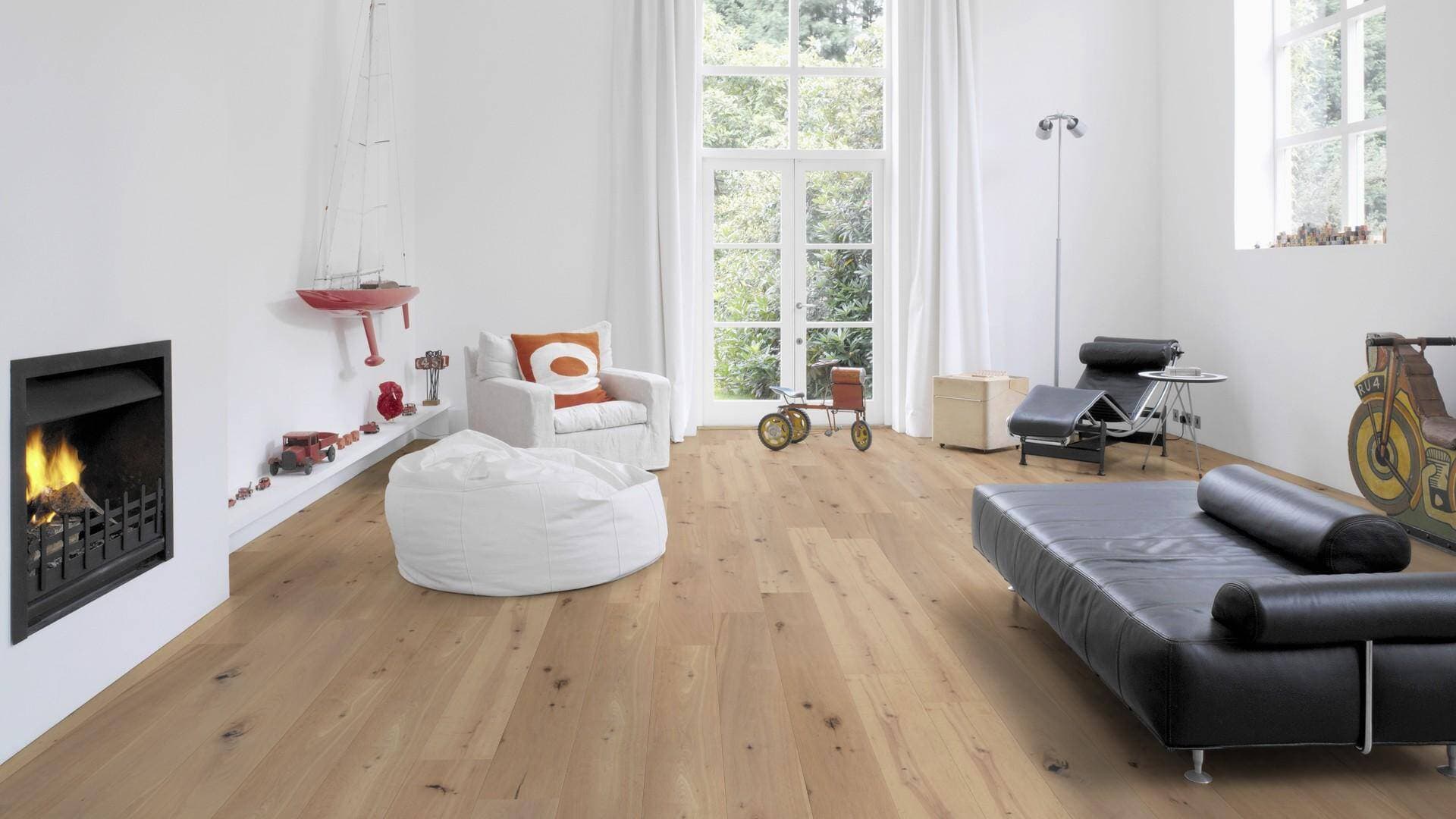 Podłoga drewniana WICANDERS WOOD PARQUET dąb Keppel  RW04446B, gr.14mm, 2V (1opk.=8szt.=2,888m2) deska 1-lamelowa, lakier biały super mat 2