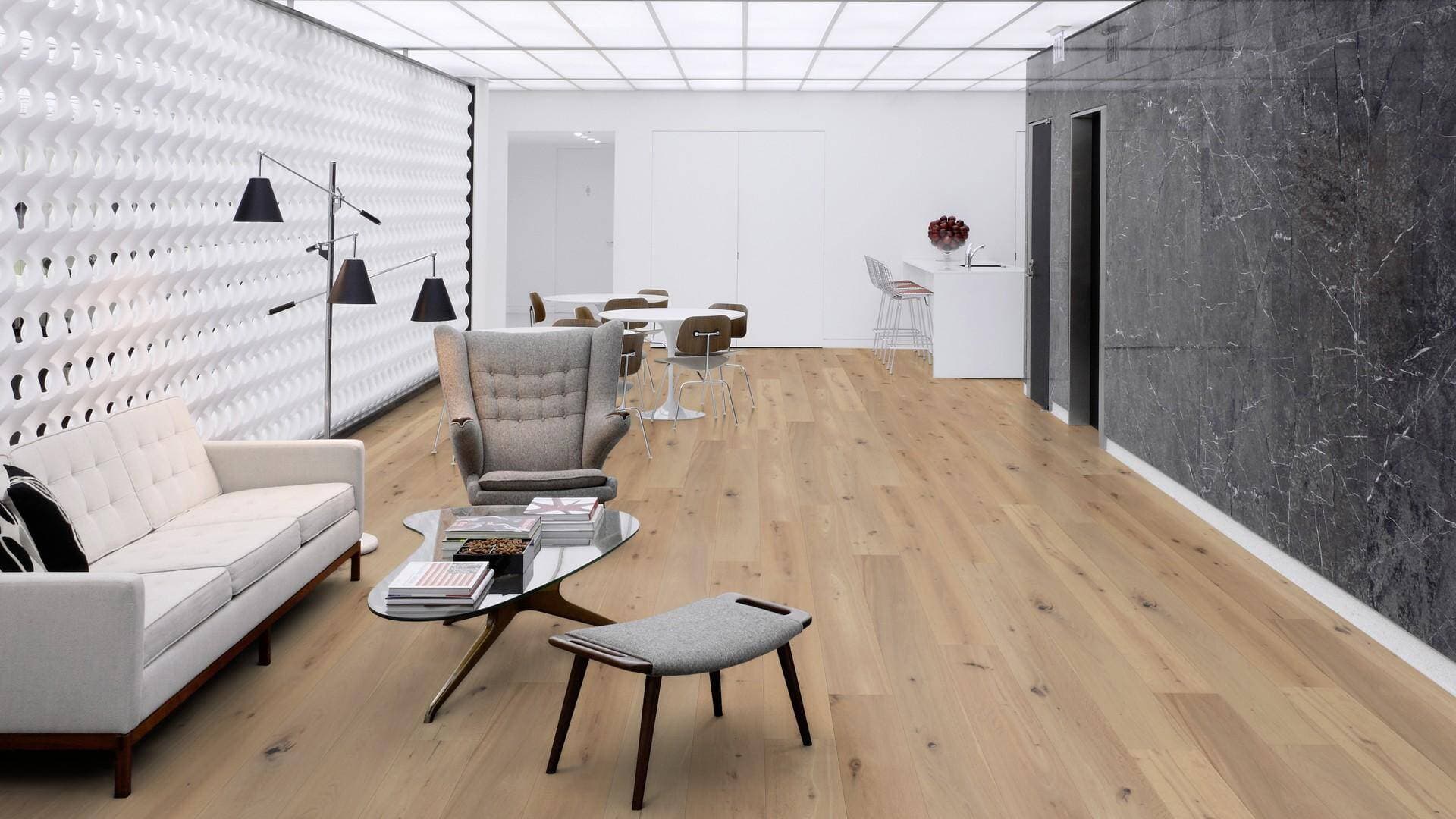 Podłoga drewniana WICANDERS WOOD PARQUET dąb Keppel  RW04446B, gr.14mm, 2V (1opk.=8szt.=2,888m2) deska 1-lamelowa, lakier biały super mat 4