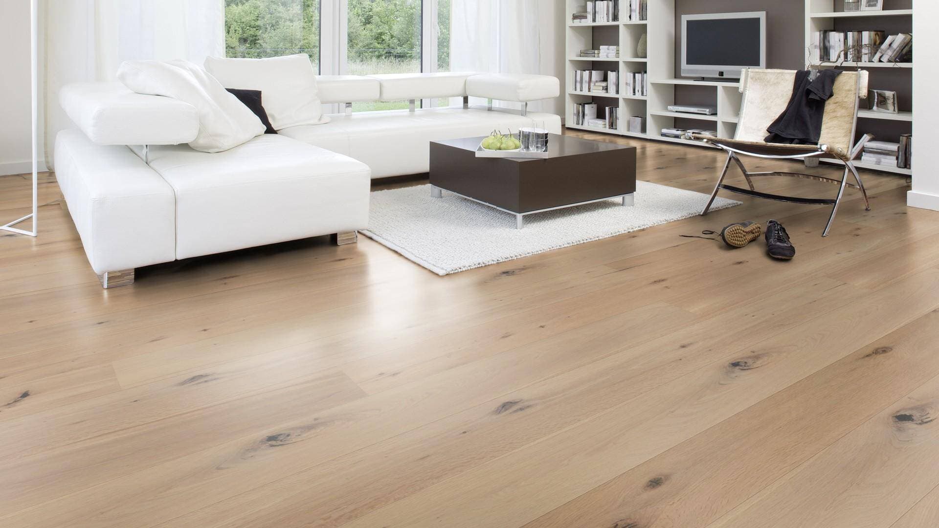 Podłoga drewniana WICANDERS WOOD PARQUET dąb Keppel  RW04446B, gr.14mm, 2V (1opk.=8szt.=2,888m2) deska 1-lamelowa, lakier biały super mat 10
