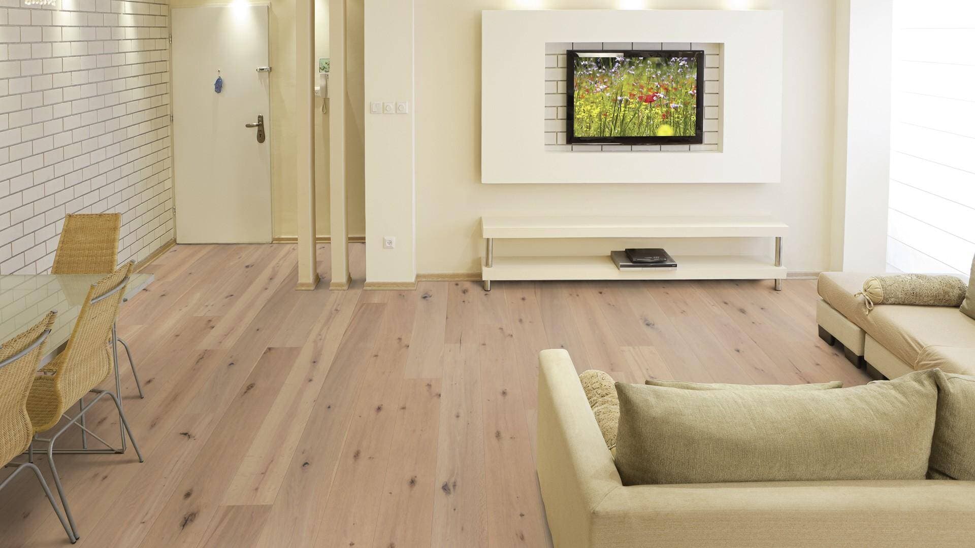 Podłoga drewniana WICANDERS WOOD PARQUET dąb Keppel  RW04446B, gr.14mm, 2V (1opk.=8szt.=2,888m2) deska 1-lamelowa, lakier biały super mat 13