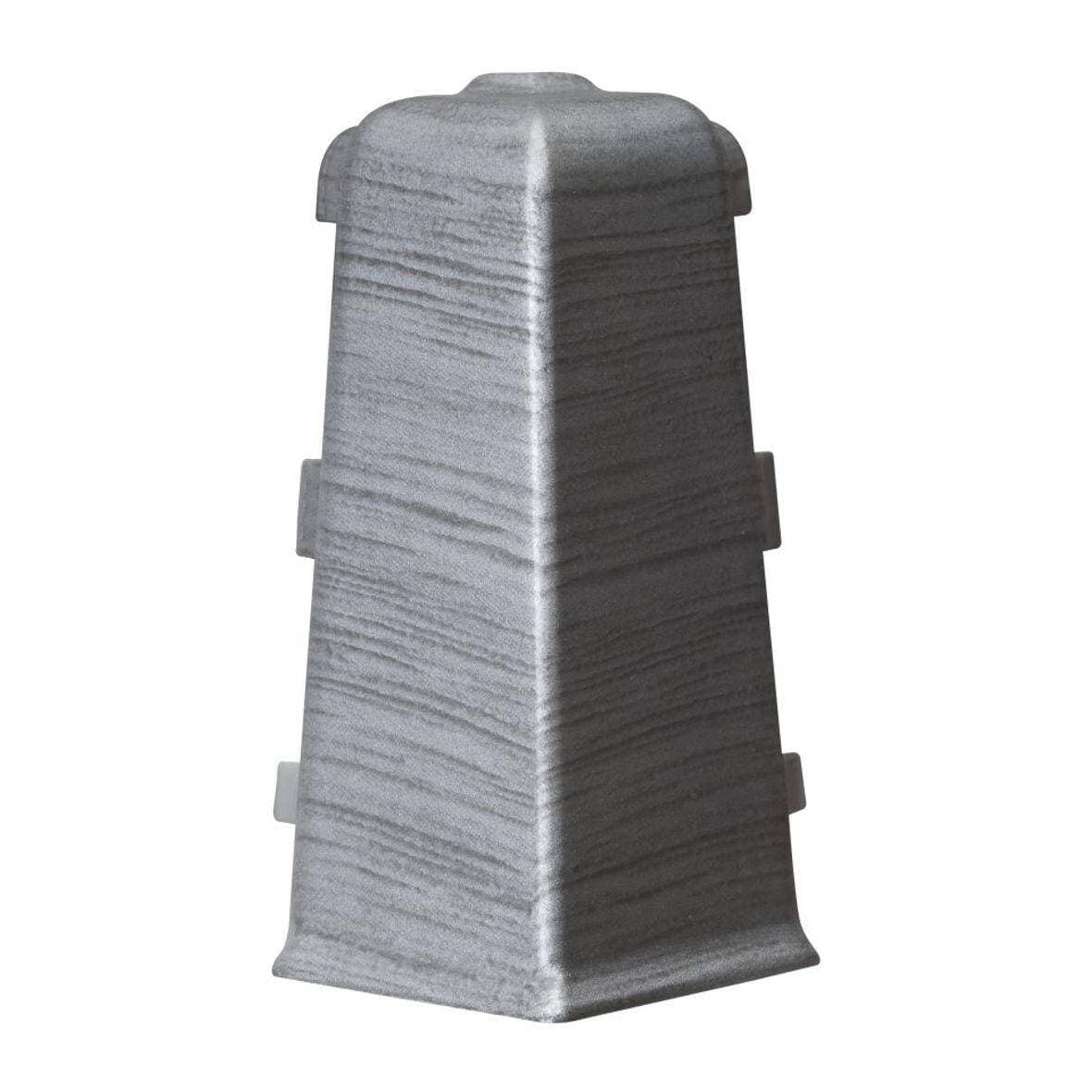 Narożnik zewnętrzny do listwy przypodłogowej PCV ARBITON INDO aluminium 17