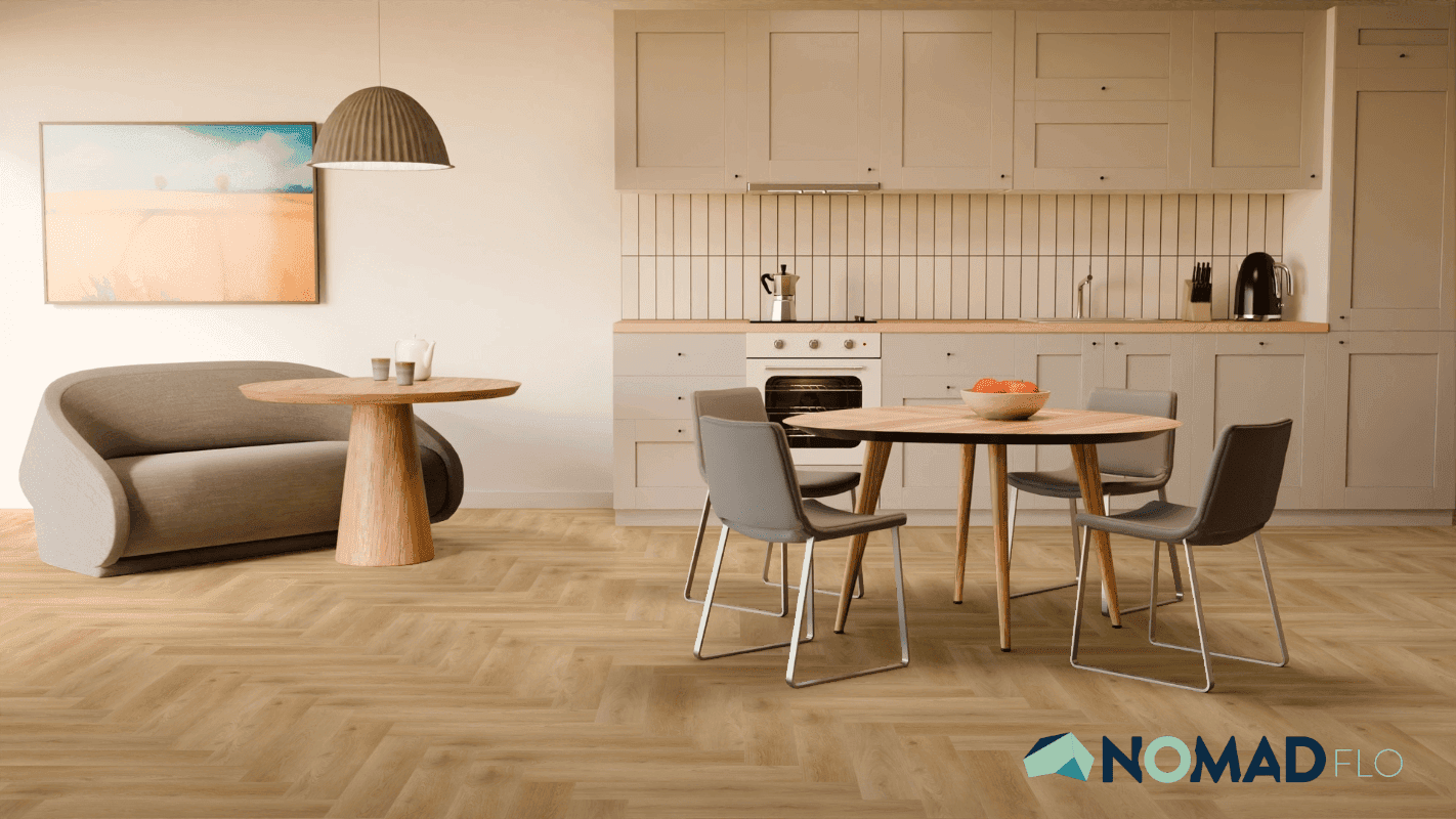 Panele winylowe Nomad Flo PREMIUM HERRINGBONE Laxe NF10938 klasa 33, gr.6m, 4V, (1op.=1,588m2) 5