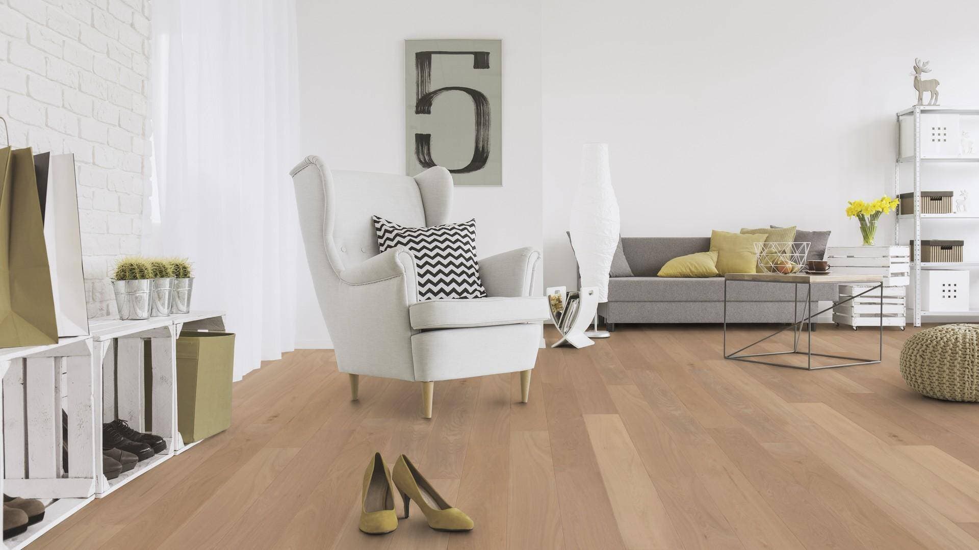 Podłoga drewniana WICANDERS WOOD PARQUET dąb Carlisle RW04441B, gr.14mm, 2V (1opk.=8szt.=2,888m2) deska 1-lamelowa, lakier biały super mat 3