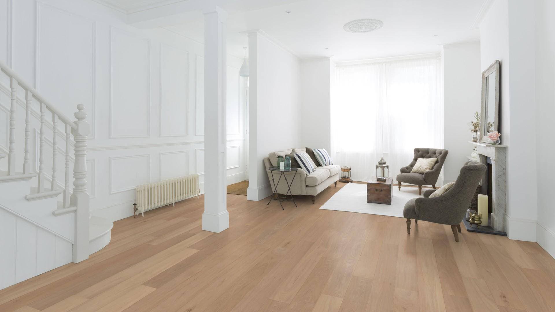 Podłoga drewniana WICANDERS WOOD PARQUET dąb Carlisle RW04441B, gr.14mm, 2V (1opk.=8szt.=2,888m2) deska 1-lamelowa, lakier biały super mat 6