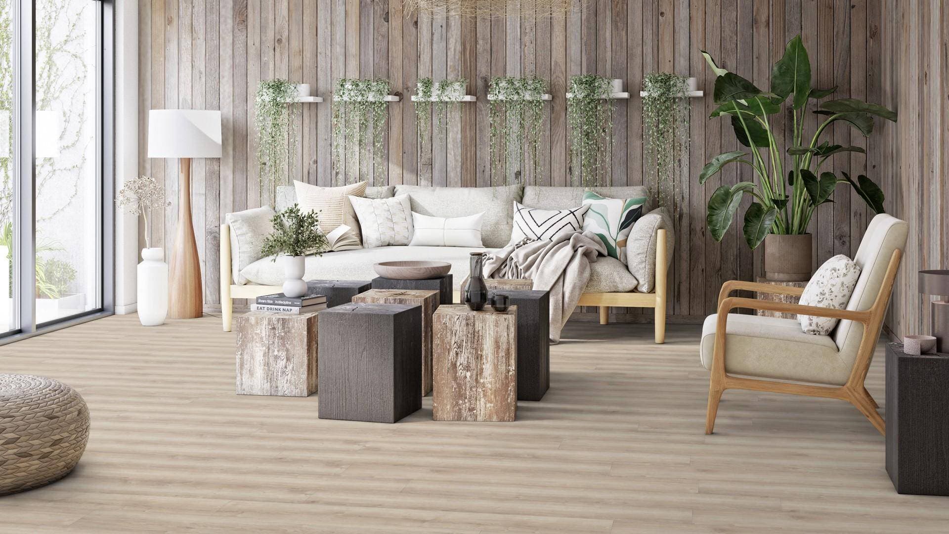 Panele winylowe Tarkett STARFLOOR ULTIMATE 55 stylish oak beige 35992002 gr.6,5mm, 4V (1opk.=6szt.=1,281m2) 3