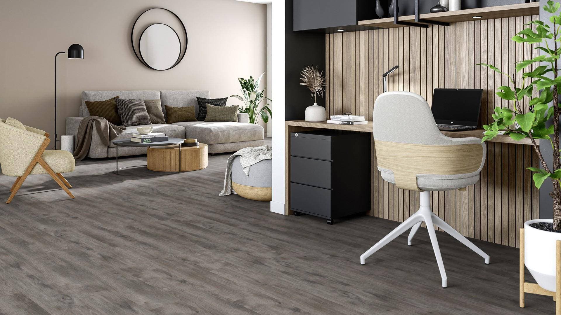 Panele winylowe Tarkett STARFLOOR ULTIMATE 55 weathered oak antracite 35992009 gr.6,5mm, 4V (1opk.=6szt.=1,281m2) 12