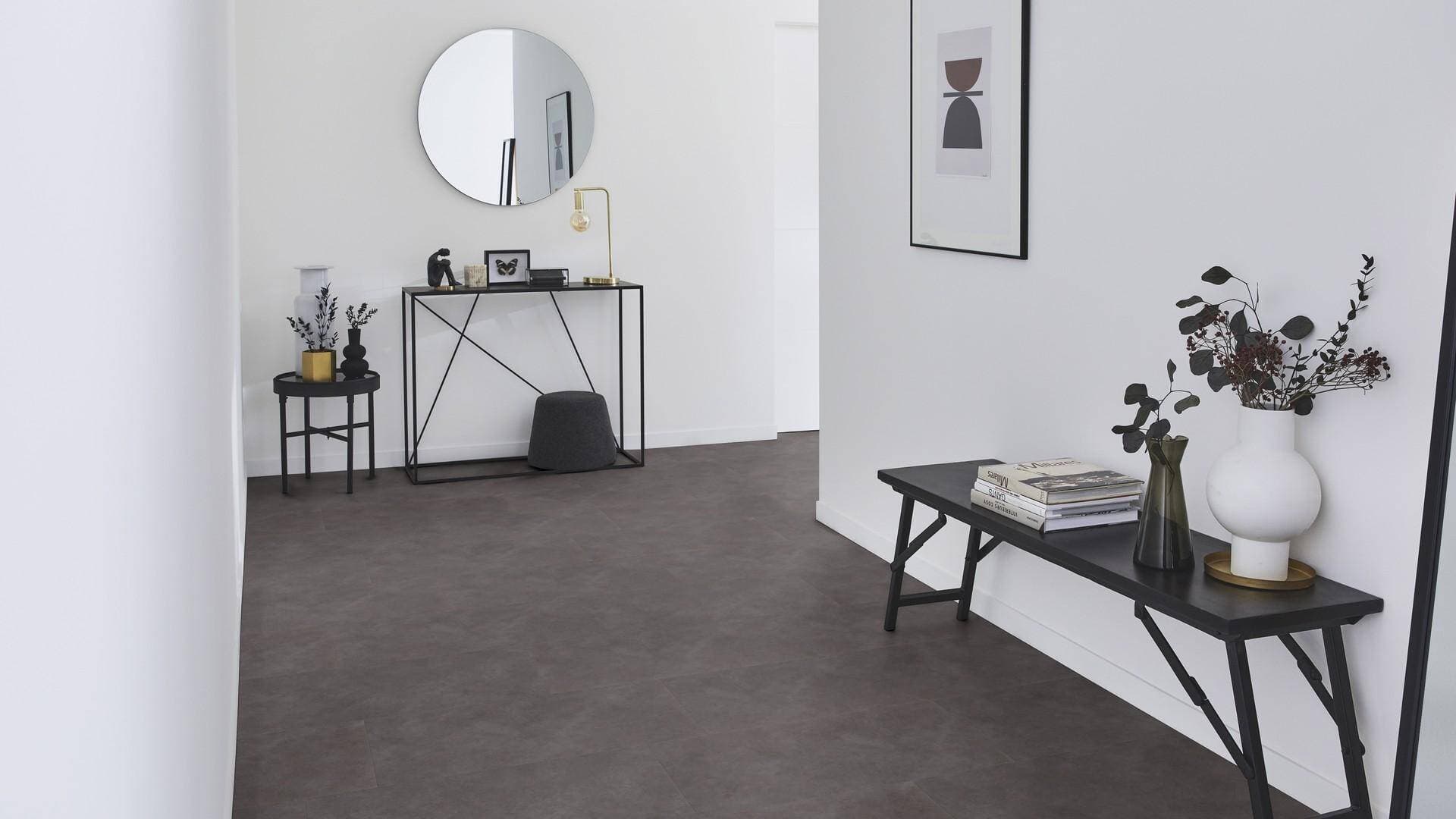 Panele winylowe Tarkett STARFLOOR ULTIMATE 55 timeless concrete antracite 35993021 gr.6,5mm, 4V (1opk.=7szt.=1,26m2) płytki 14
