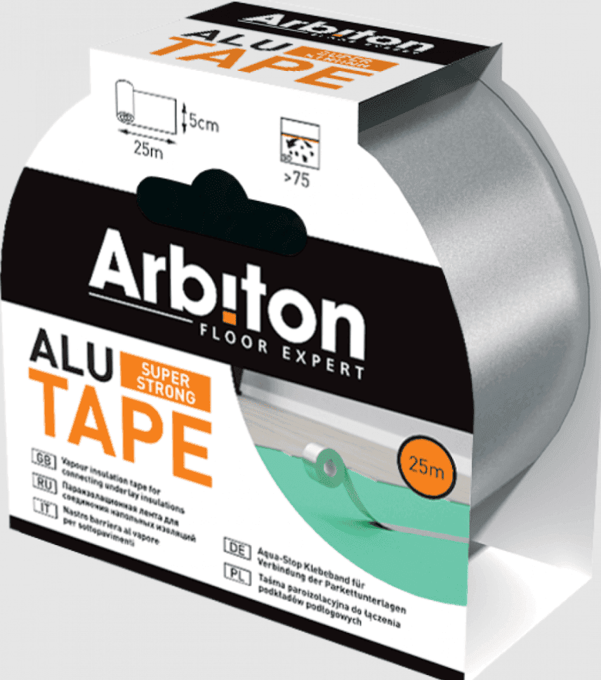 Taśma do łączenia podkładów ALU TAPE ARBITON 25mb