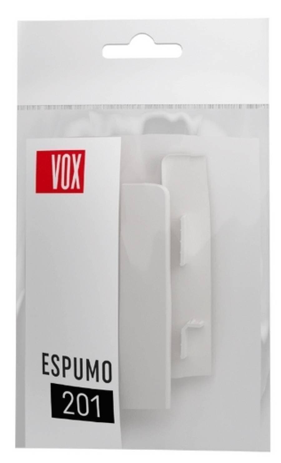 Zaślepki do listwy przypodłogowej VOX ESPUMO 201 biała wysokość 8 cm (komplet lewa+prawa) 2