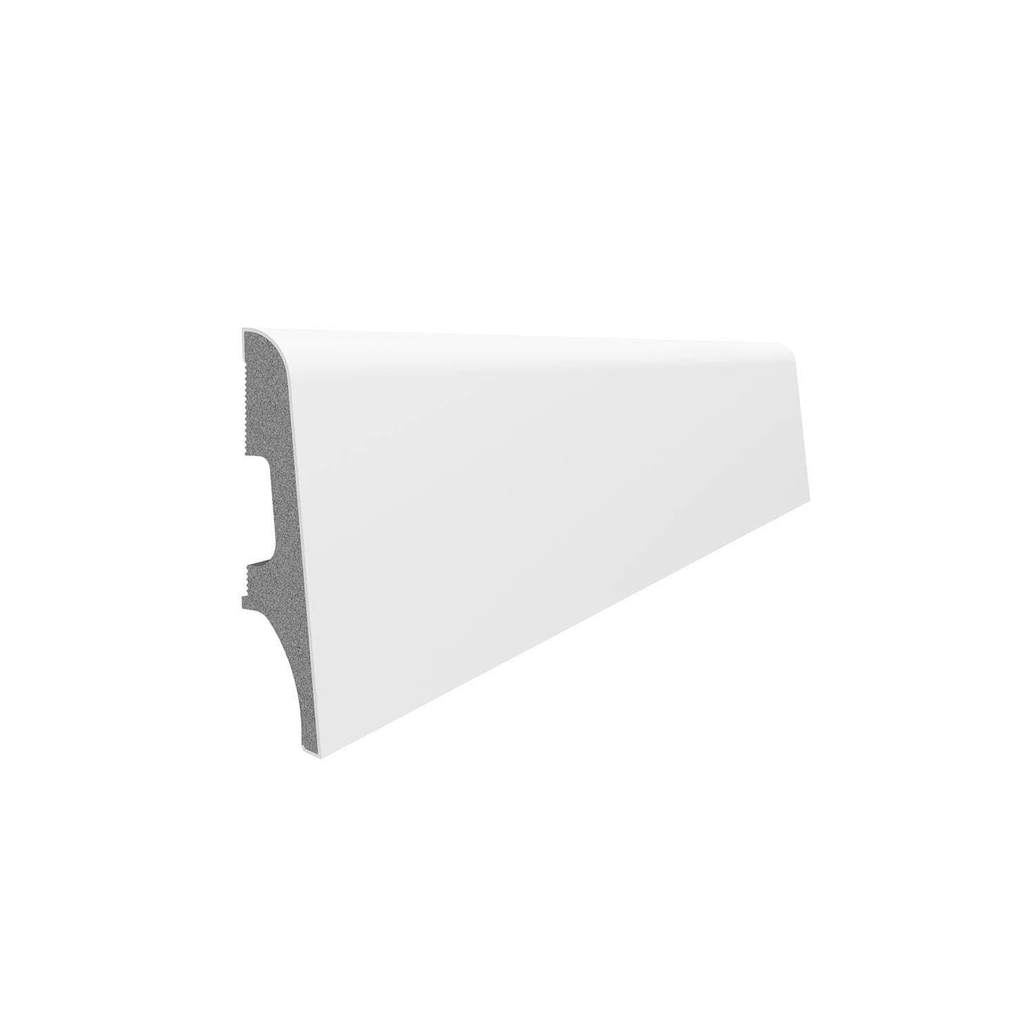 Listwa przypodłogowa VOX ESPUMO 101 biała wysokość 6,5 cm, szerokość krycia 1,6 cm, dł 2400 cm