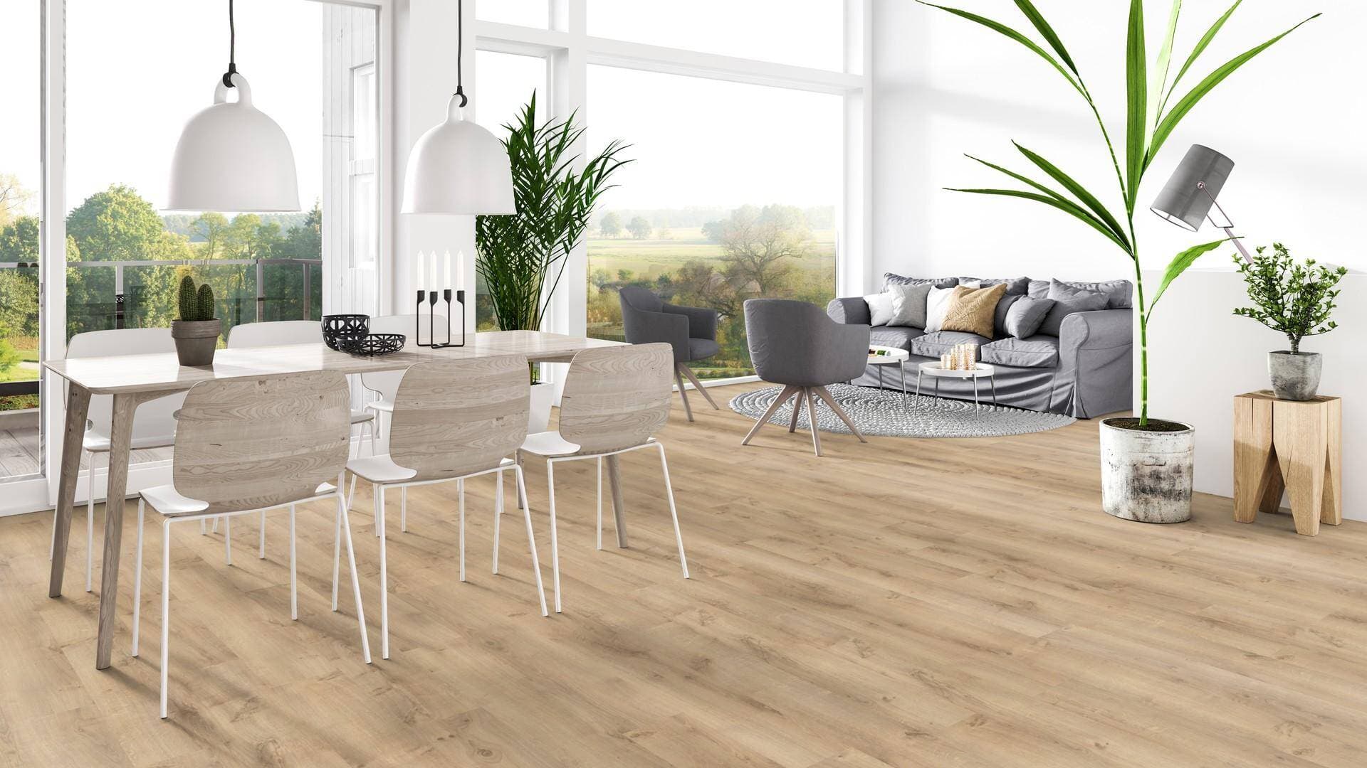 Panele winylowe Tarkett ELEGANCE RIGID 55 rustic oak beige 280006004 klasa 33, gr.5,5mm, 4V (1opk.=9szt.=2,1654m2) 5