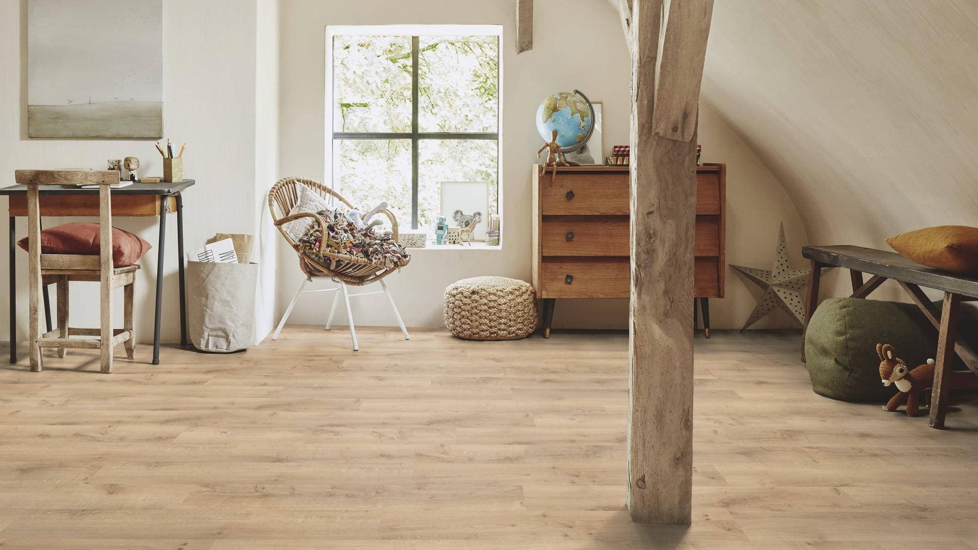 Panele winylowe Tarkett ELEGANCE RIGID 55 rustic oak beige 280006004 klasa 33, gr.5,5mm, 4V (1opk.=9szt.=2,1654m2) 10