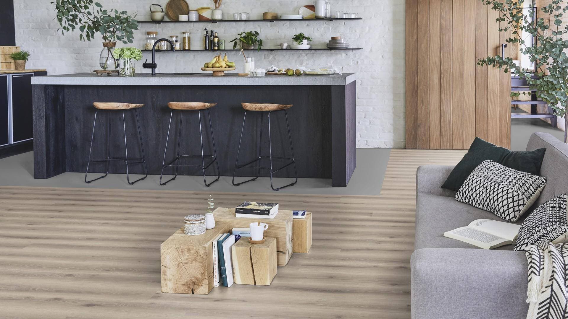 Panele winylowe Tarkett ELEGANCE RIGID 55 limousin oak grege 280006006 klasa 33, gr.5,5mm, 4V (1opk.=9szt.=2,1654m2) 5