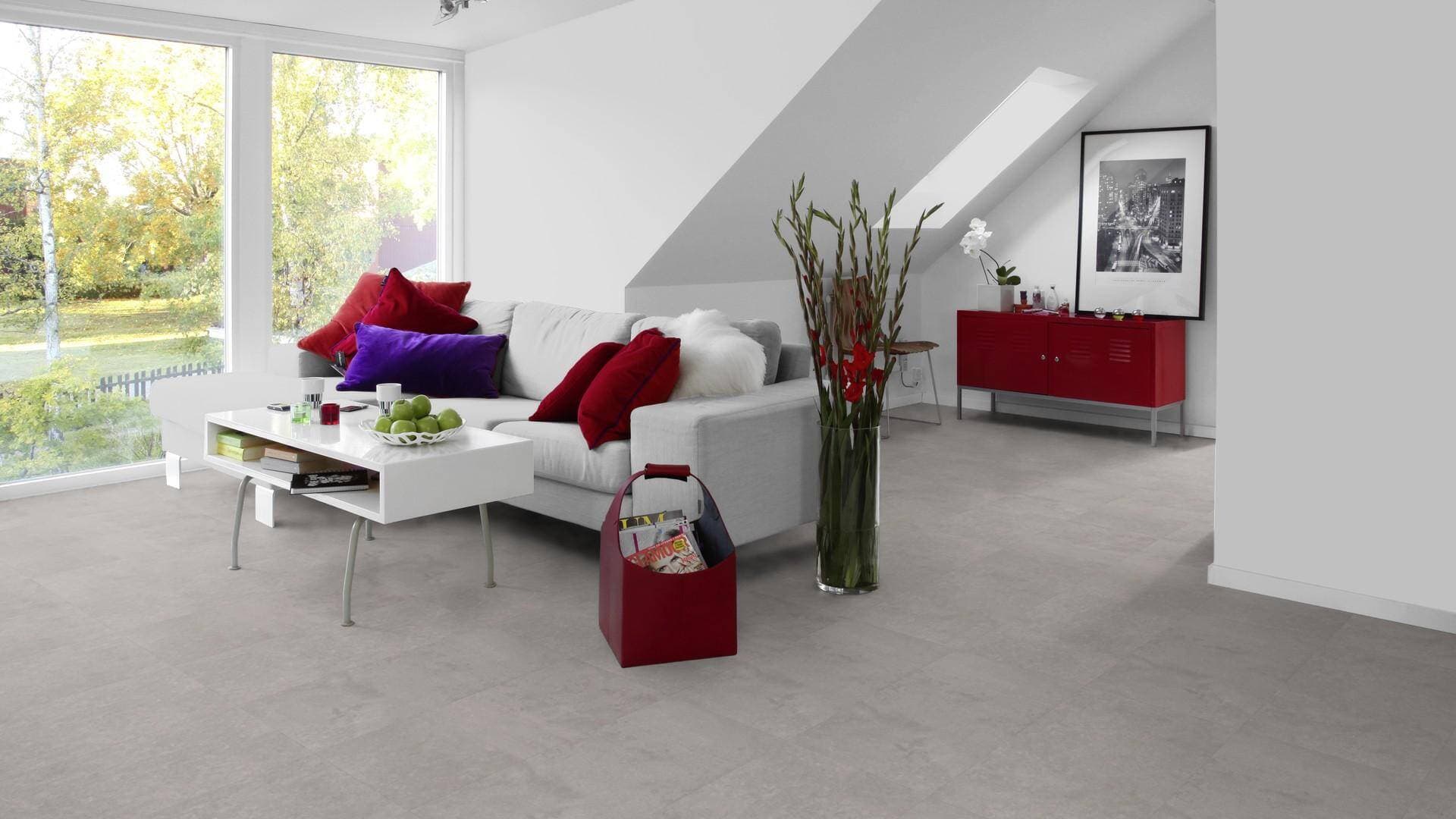 Panele winylowe Tarkett ELEGANCE RIGID 55 polished concrete indium 280008019 klasa 33, gr.5,5mm, 4V (1opk.=11szt.=2,2528m2) płytki 6