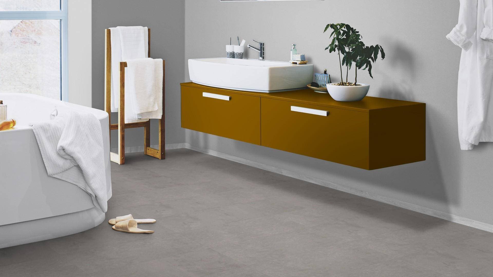 Panele winylowe Tarkett ELEGANCE RIGID 55 polished concrete indium 280008019 klasa 33, gr.5,5mm, 4V (1opk.=11szt.=2,2528m2) płytki 9