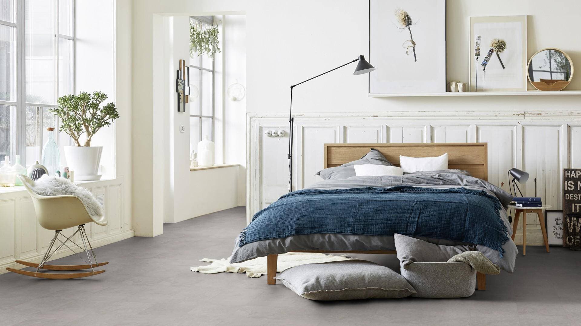 Panele winylowe Tarkett ELEGANCE RIGID 55 polished concrete indium 280008019 klasa 33, gr.5,5mm, 4V (1opk.=11szt.=2,2528m2) płytki 13